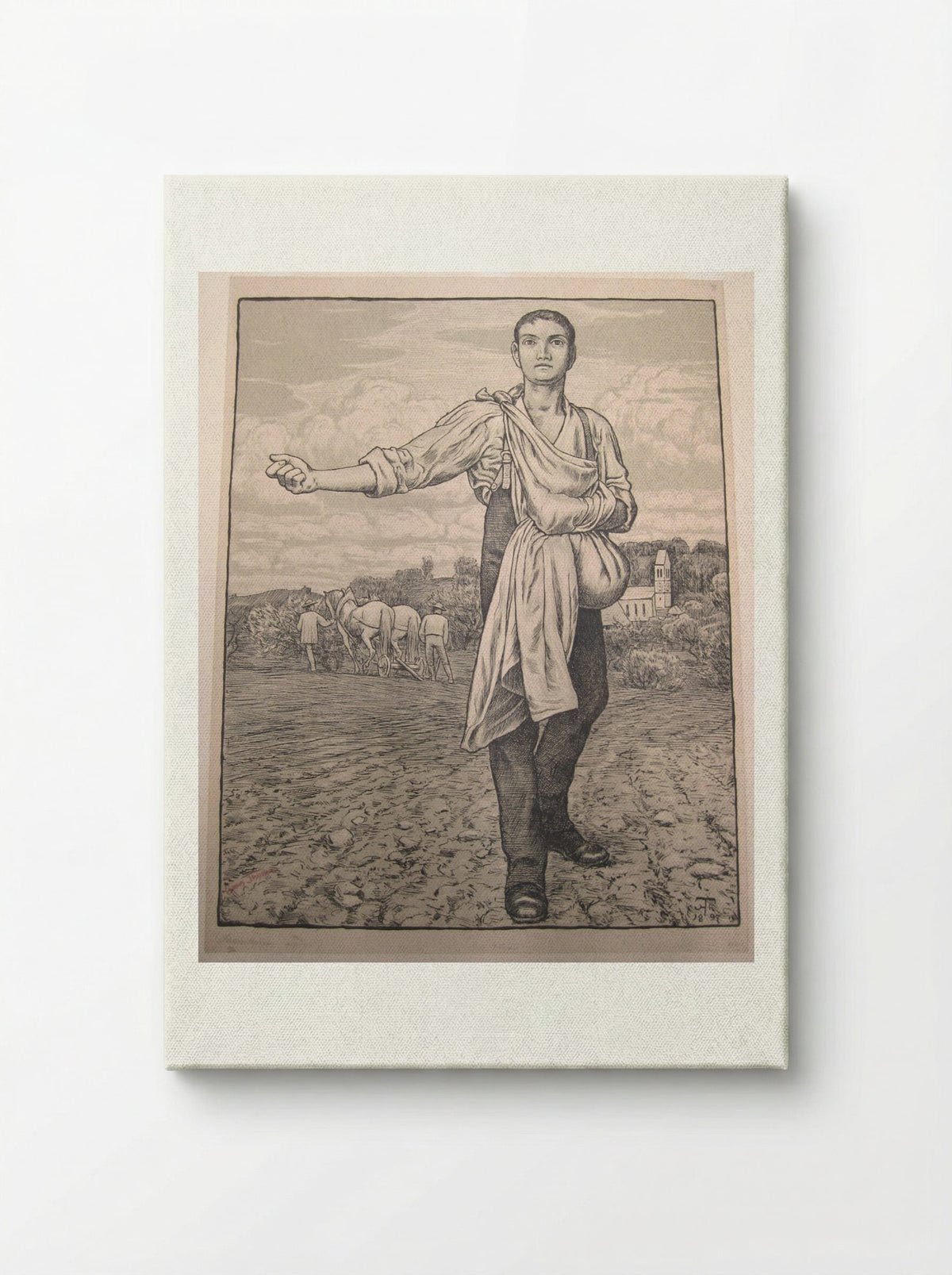 The Sower I - Hans Thoma - Canvas