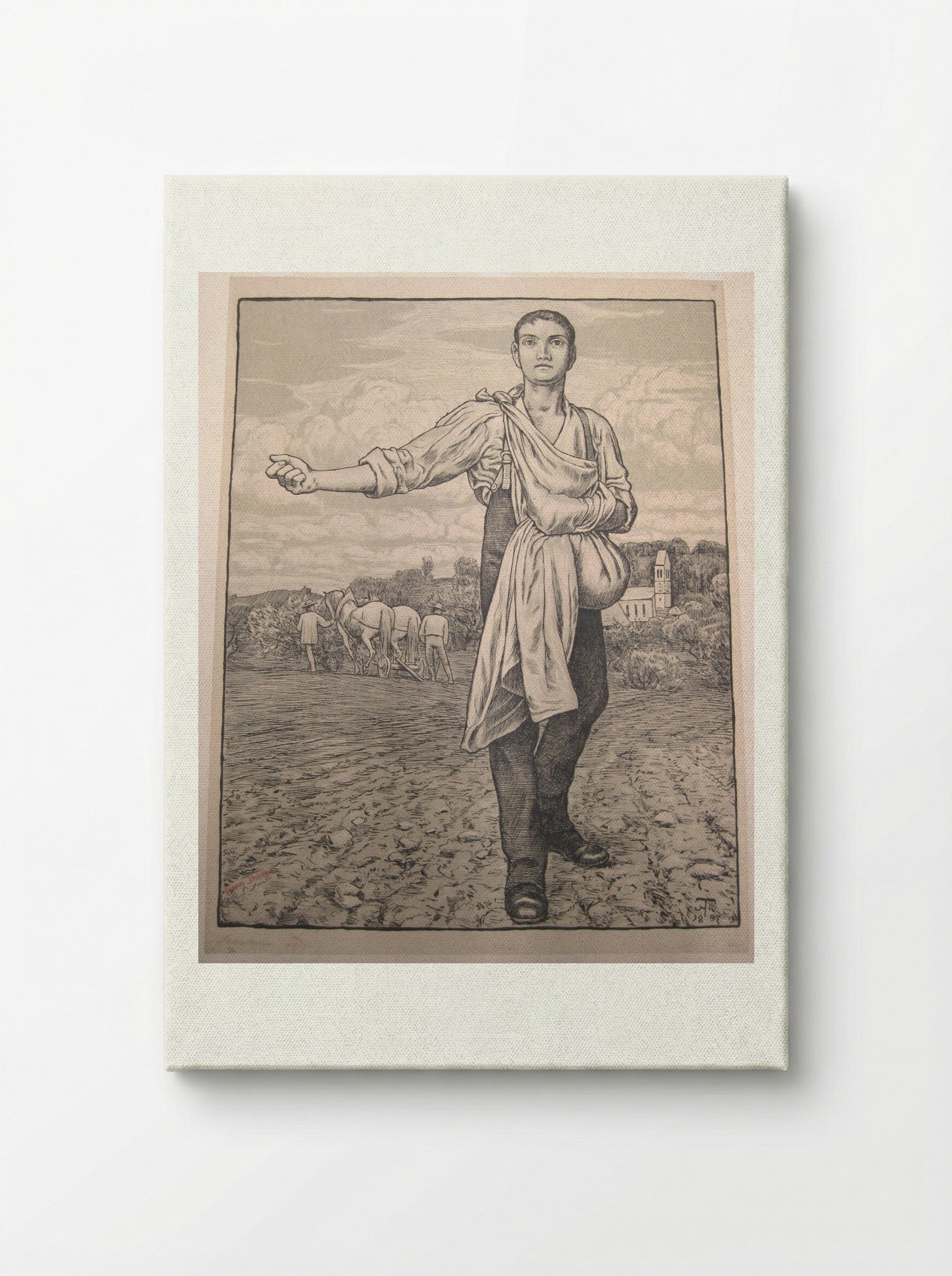 The Sower I - Hans Thoma - Canvas