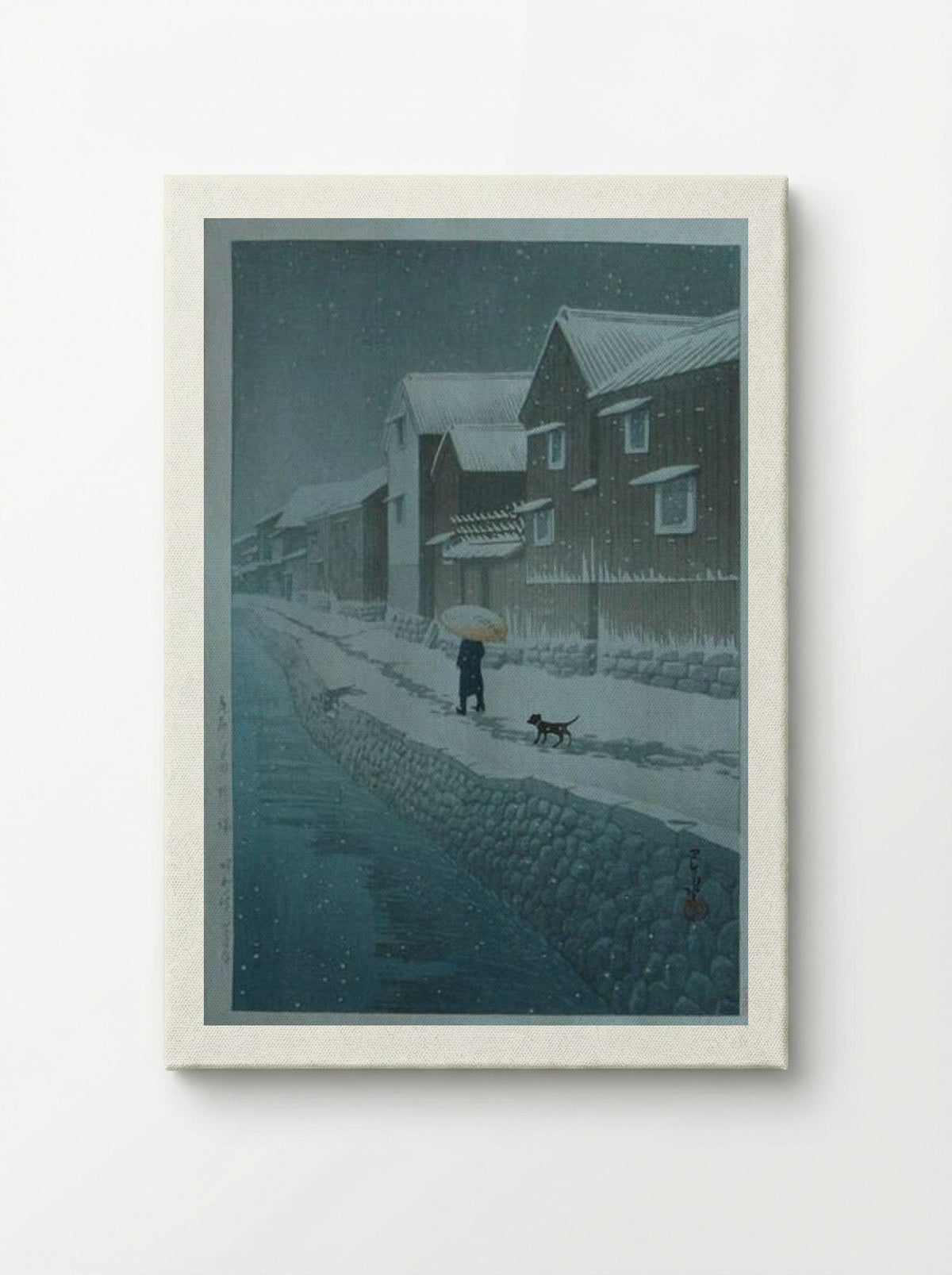 Snow at Shinkawabata - Hasui Kawase - Canvas