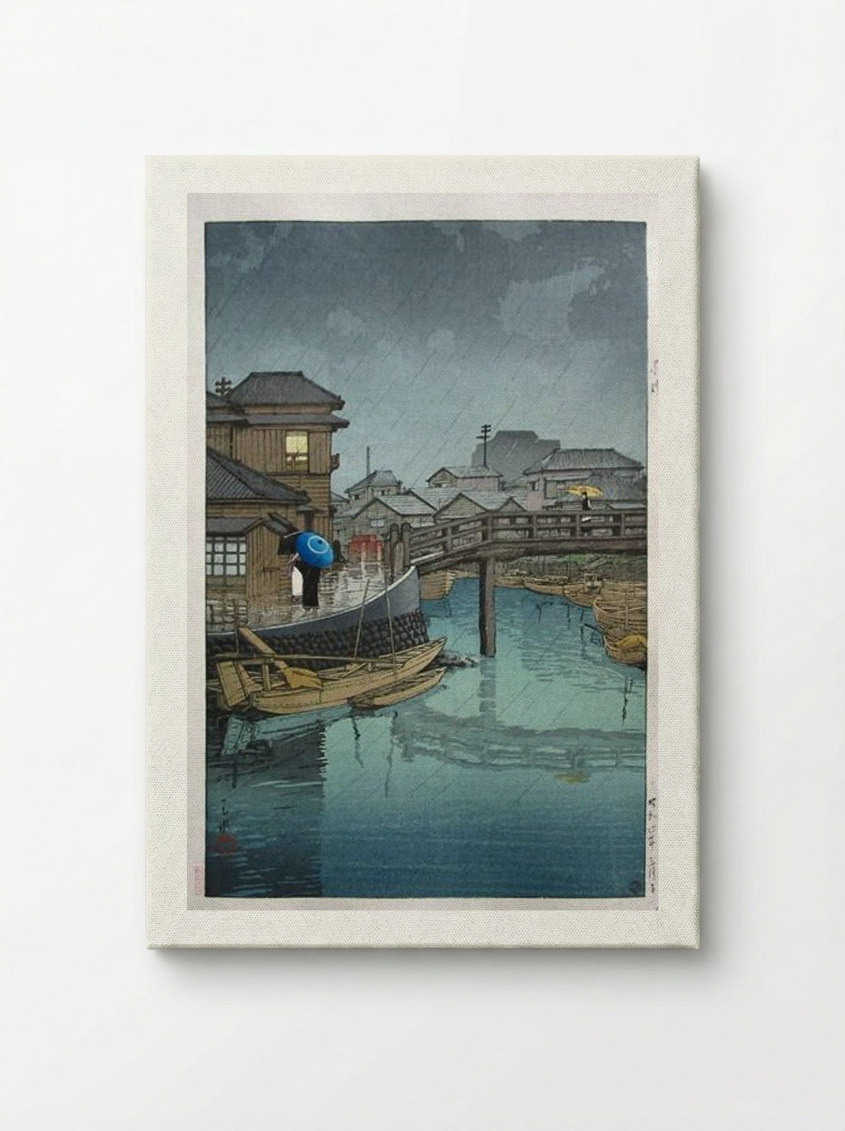 Rainy Season at Ryoshimachi - Hasui Kawase - Canvas