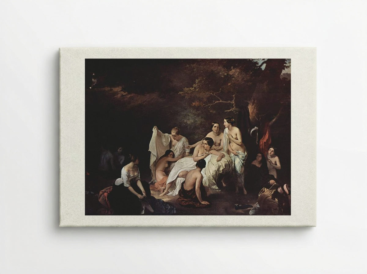 Bathing Nymphs - Francesco Hayez - Canvas