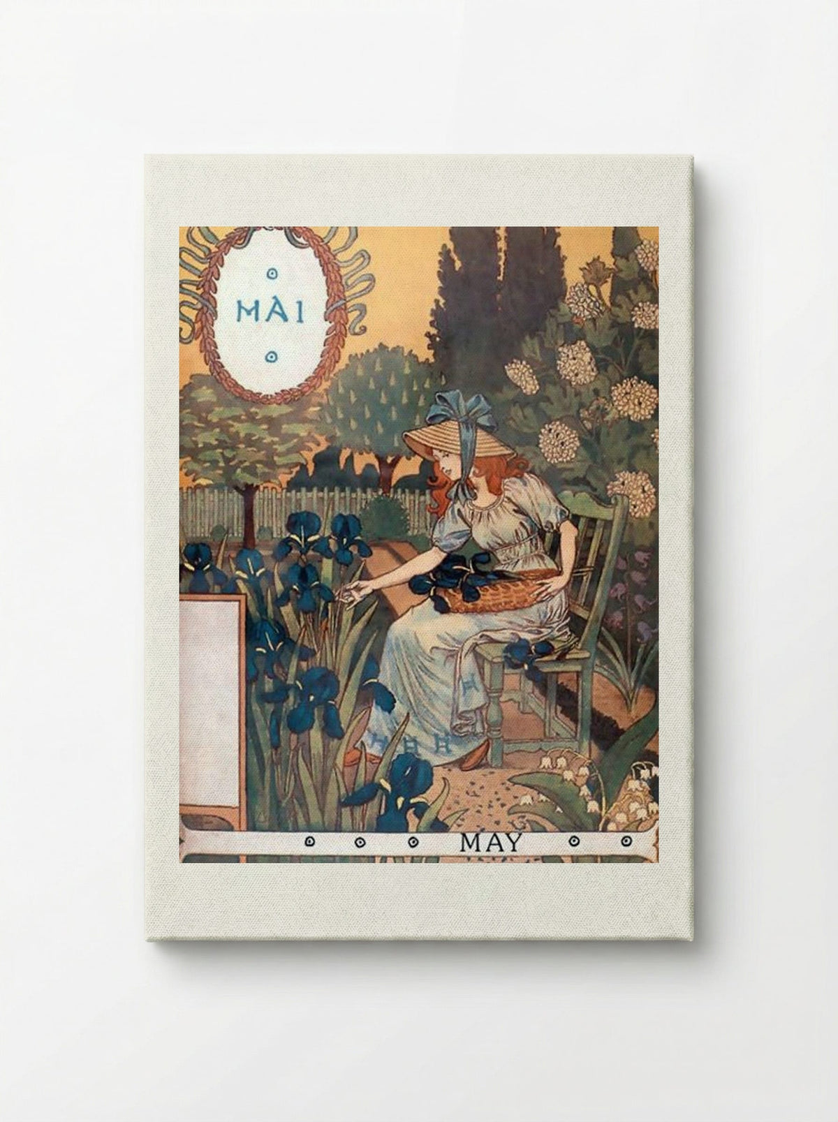 La Belle Jardinière - May - Eugène Grasset - Canvas