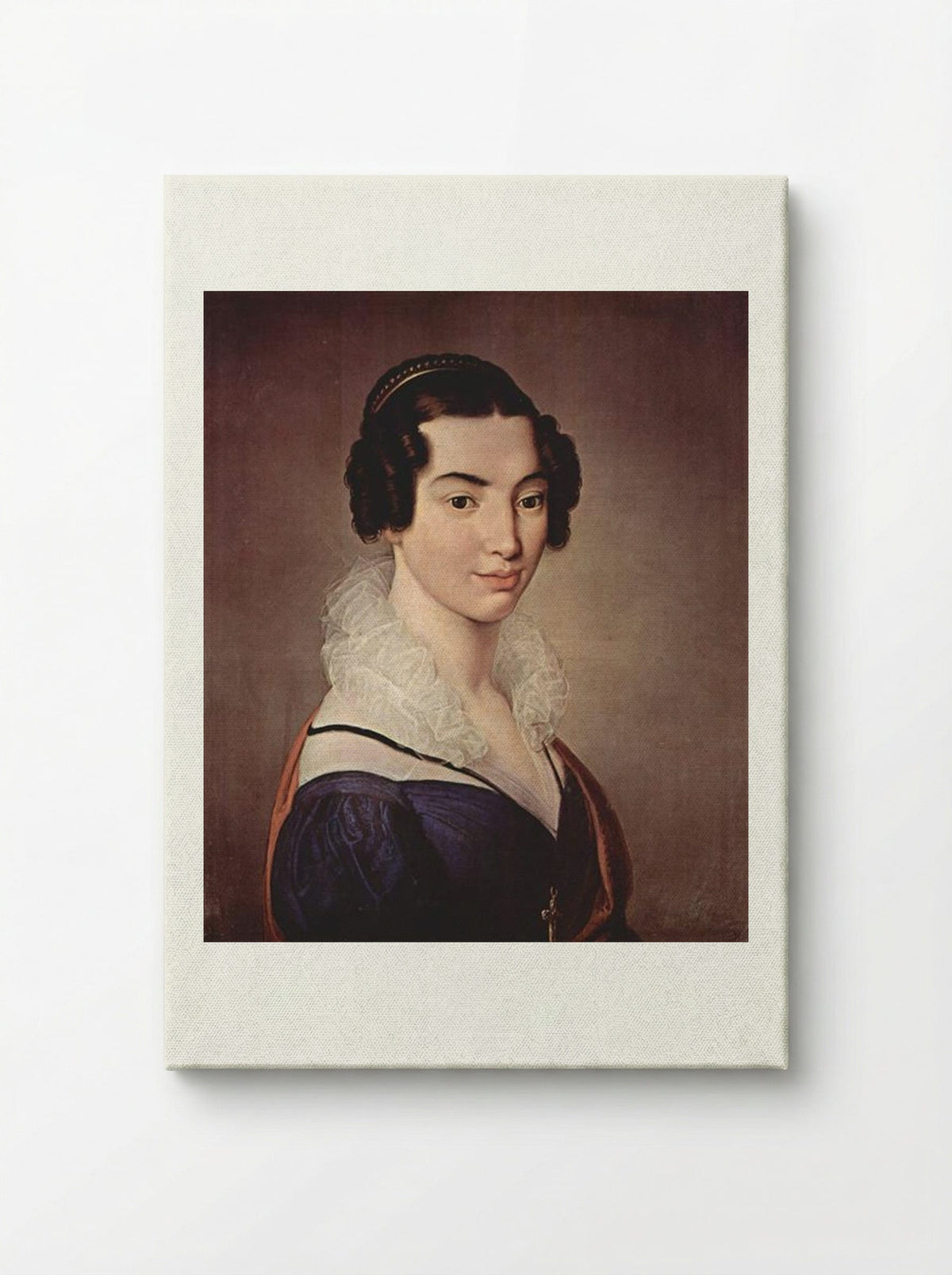 Portrait of Antoniet Vitali Sola - Francesco Hayez - Canvas