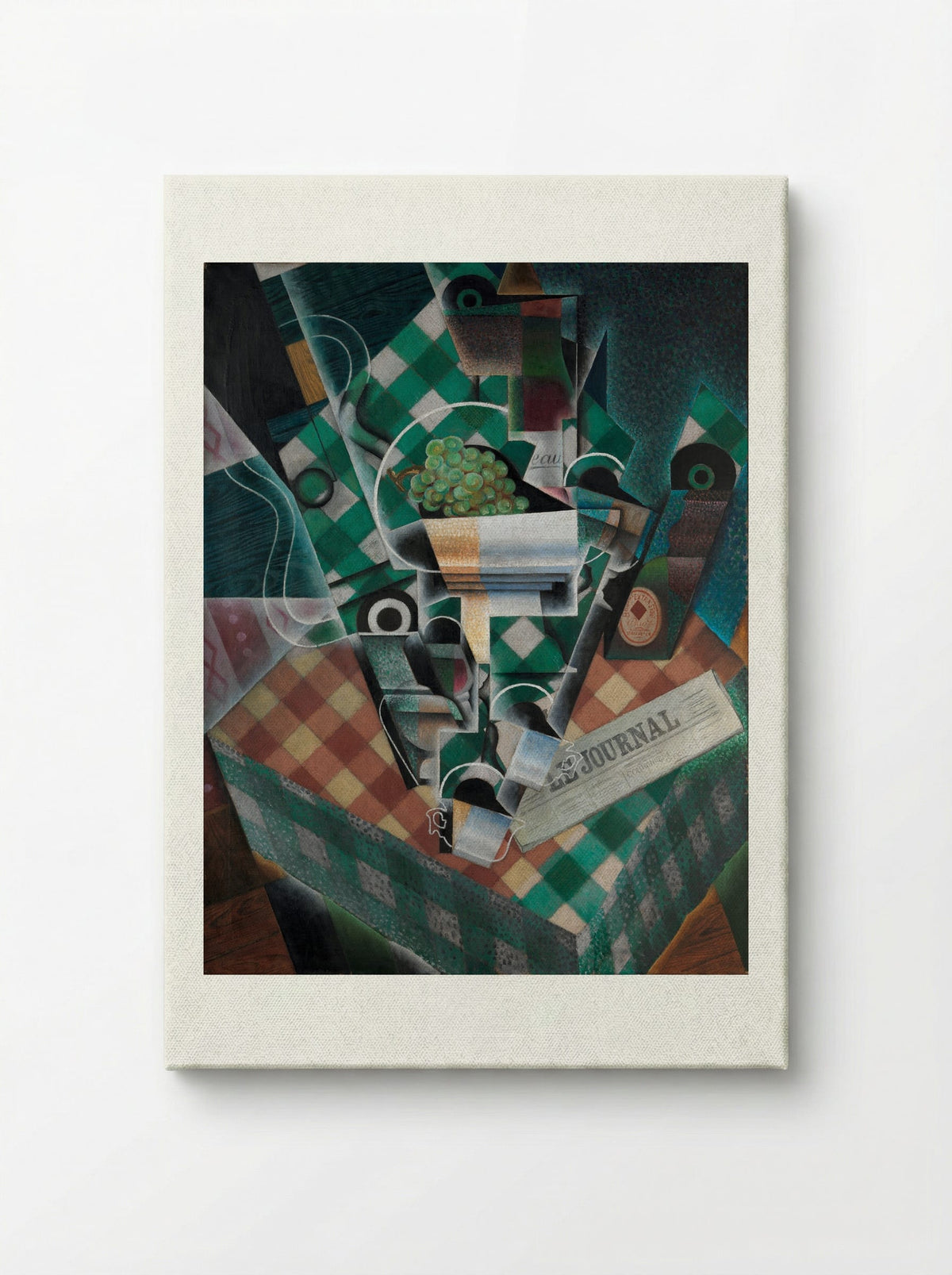 Still Life with Checked Tablecloth - Juan Gris - Canvas