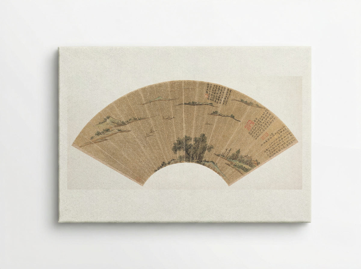 View of Lake Tai - Wen Zhengming - Canvas
