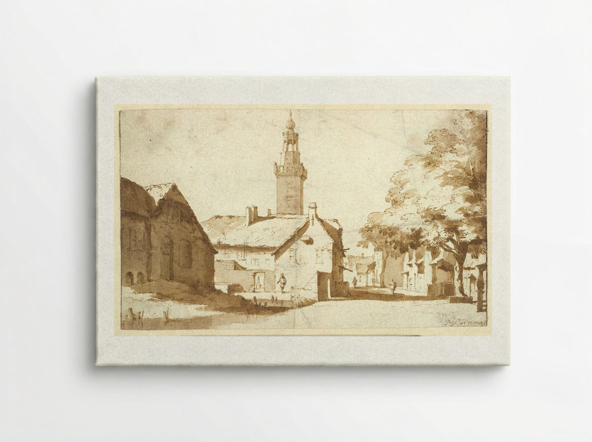 View of Nieuwkoop - Jan de Bisschop - Canvas