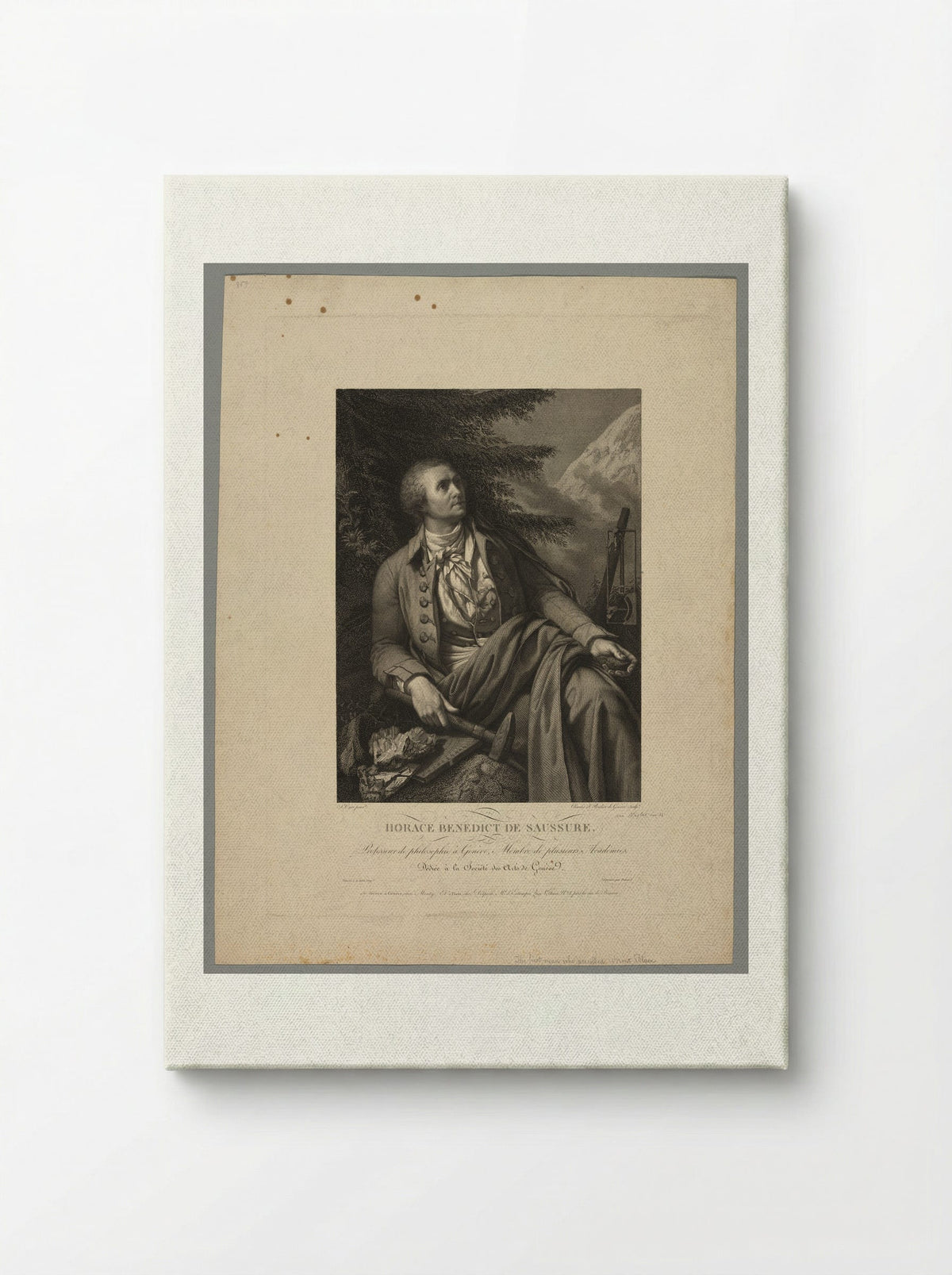 Horace Bénédict de Saussure - Charles Simon Pradier - Canvas