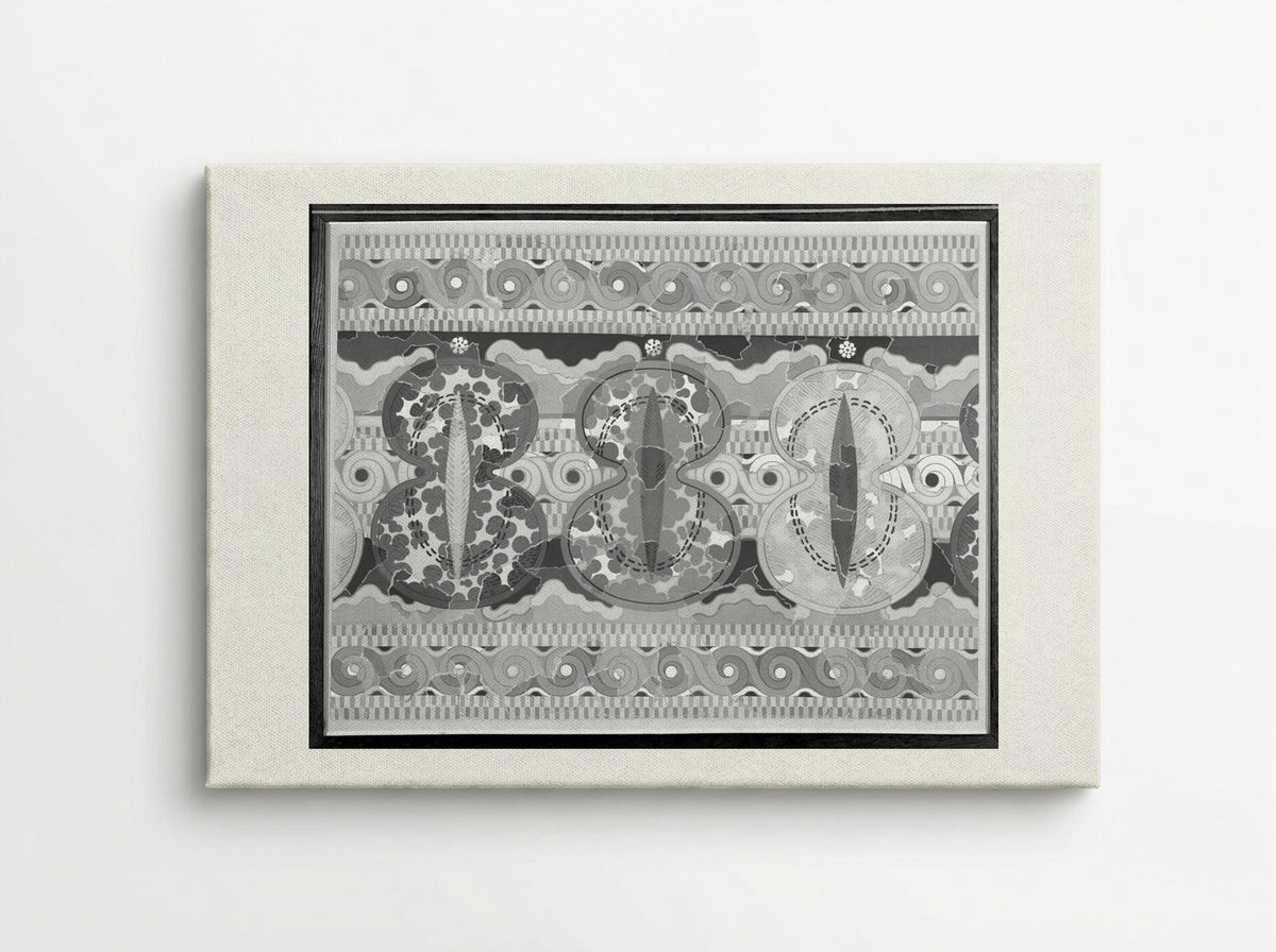 Ornamental Frieze (after a fresco from the Palace of Tiryns, Argolis) - Fine Art Print - Canvas