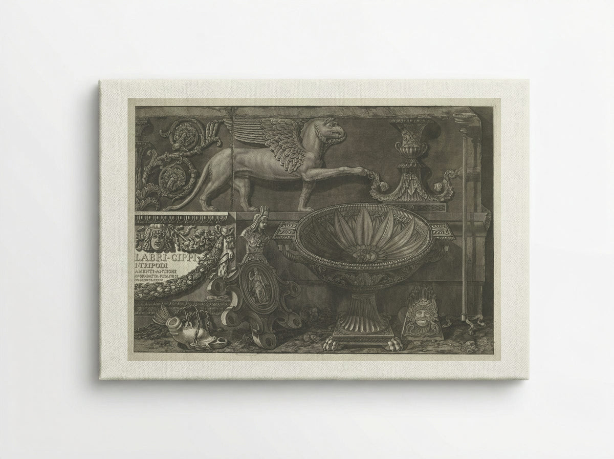 Frontispiece for Vasi, Candelabri, Cippi - Giovanni Battista Piranesi - Canvas
