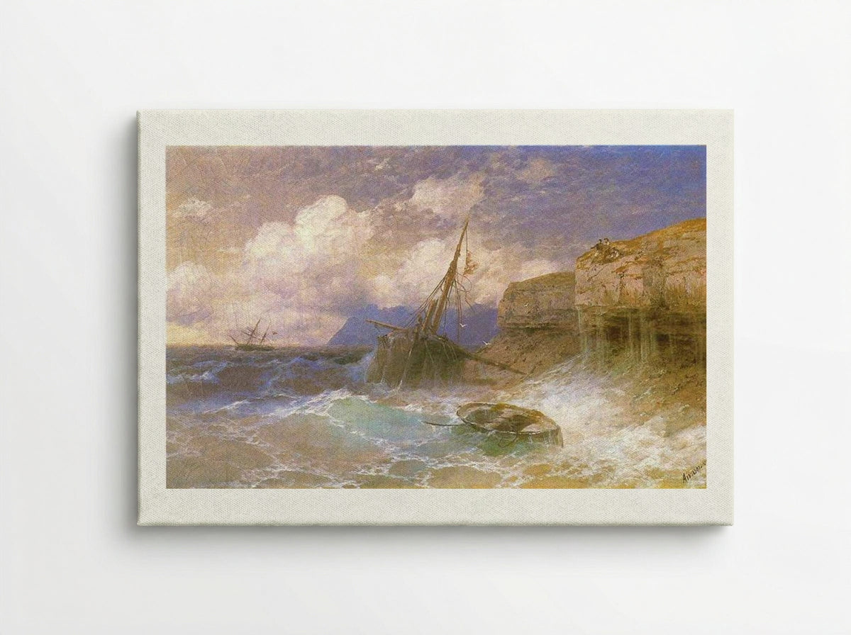 Tempest by the Coast of Odessa - Ivan Aivazovsky - Canvas