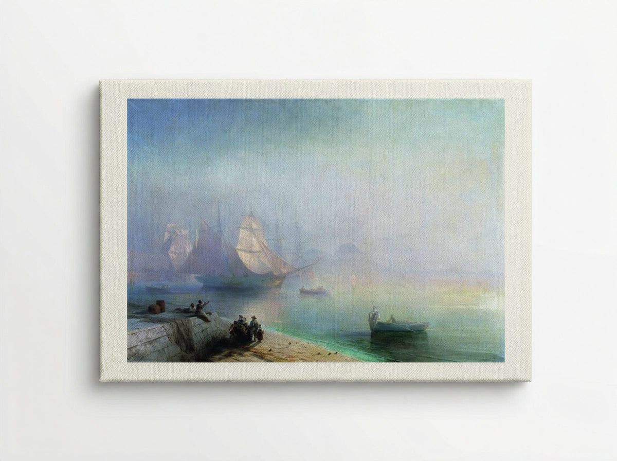 The Bay of Naples on a Misty Morning - Ivan Aivazovsky - Canvas