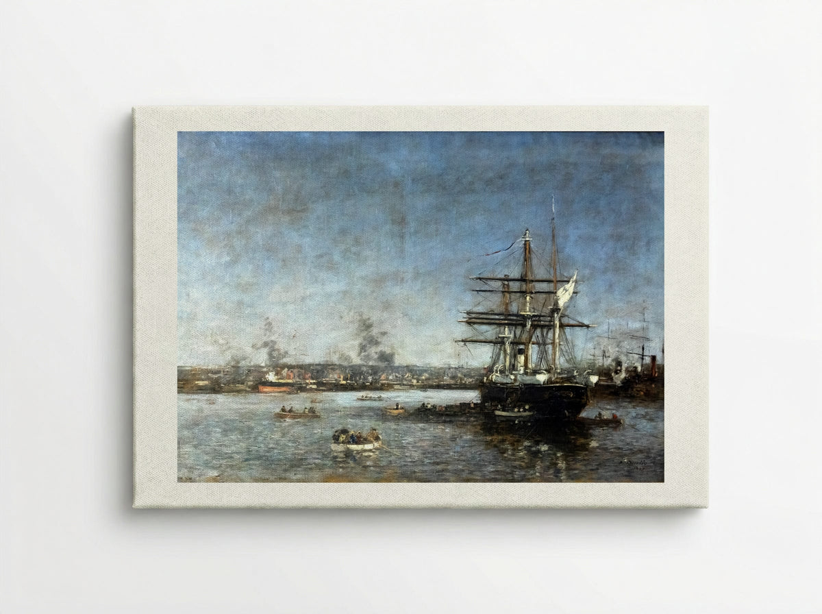 The Port - Eugène Boudin - Canvas