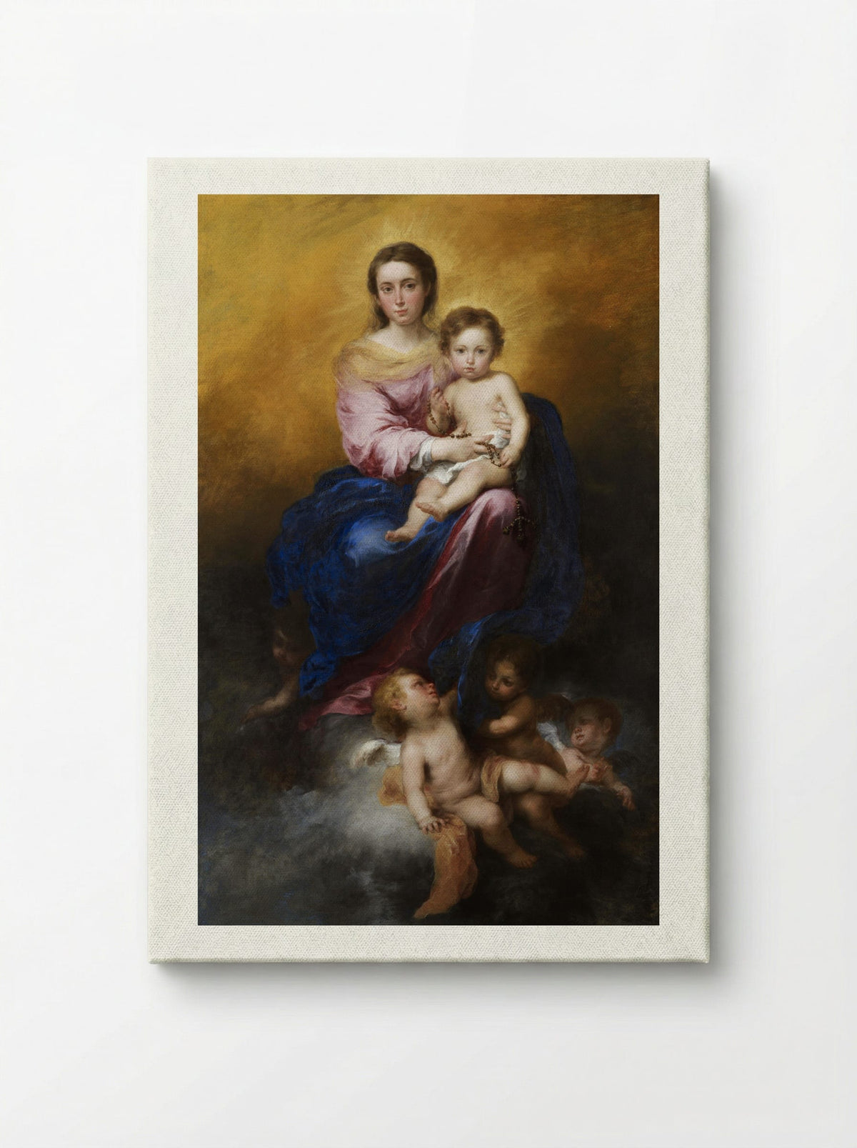 The Virgin of the Rosary - Bartolomé Esteban Murillo - Canvas
