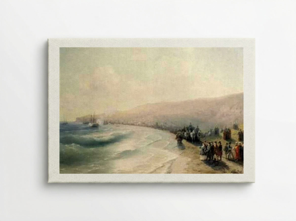 Arrival of Catherine the Great in Feodosia - Ivan Aivazovsky - Canvas