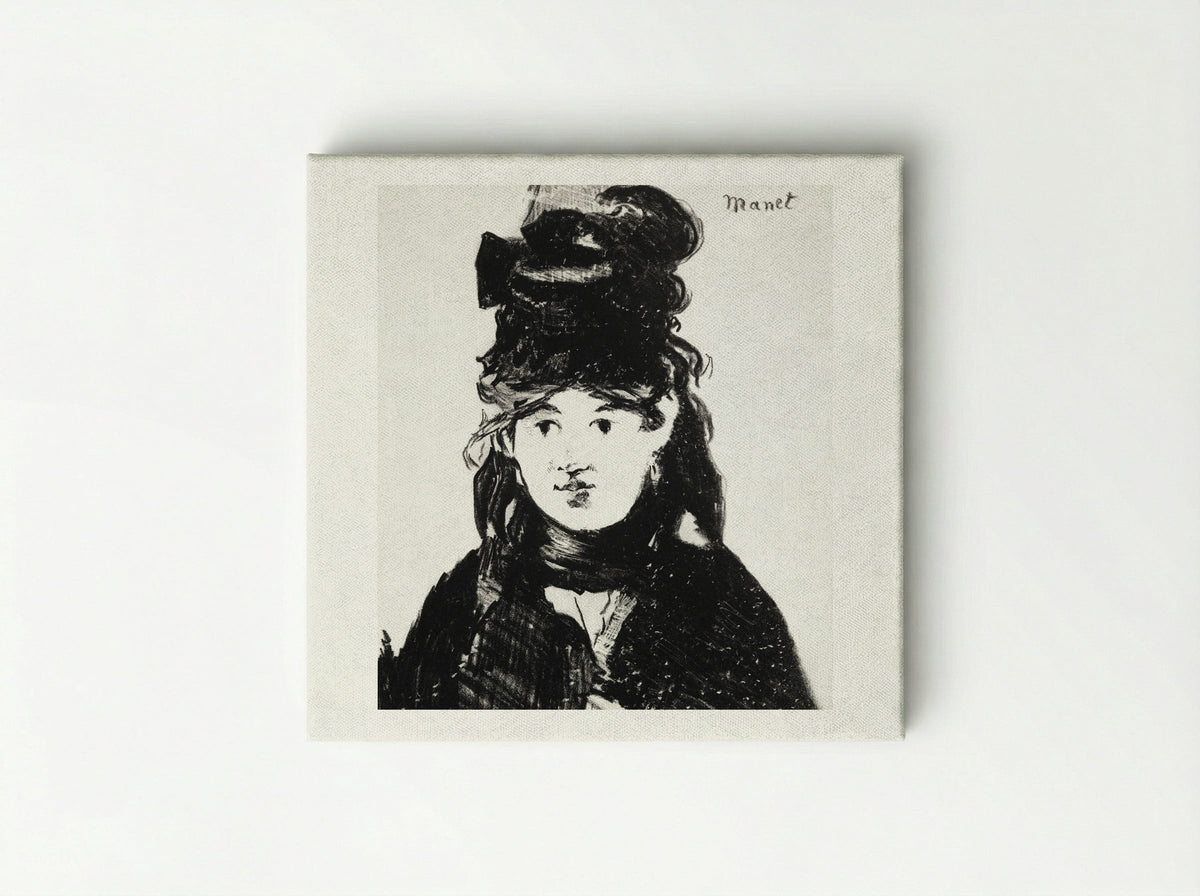 Berthe Morisot in Black - Édouard Manet - Canvas