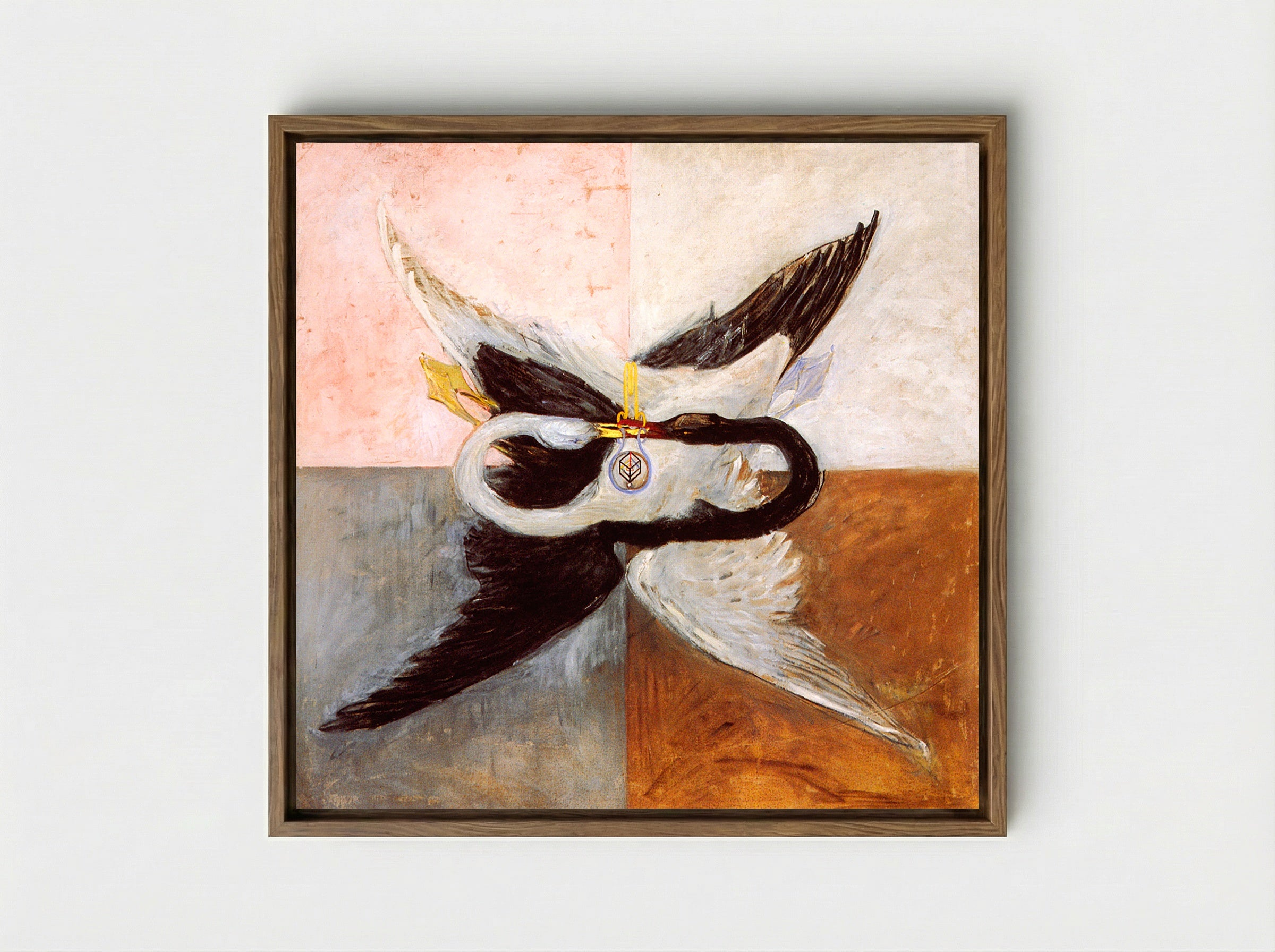 The Swan, No. 24 - Hilma af Klint - Framed Canvas Wood