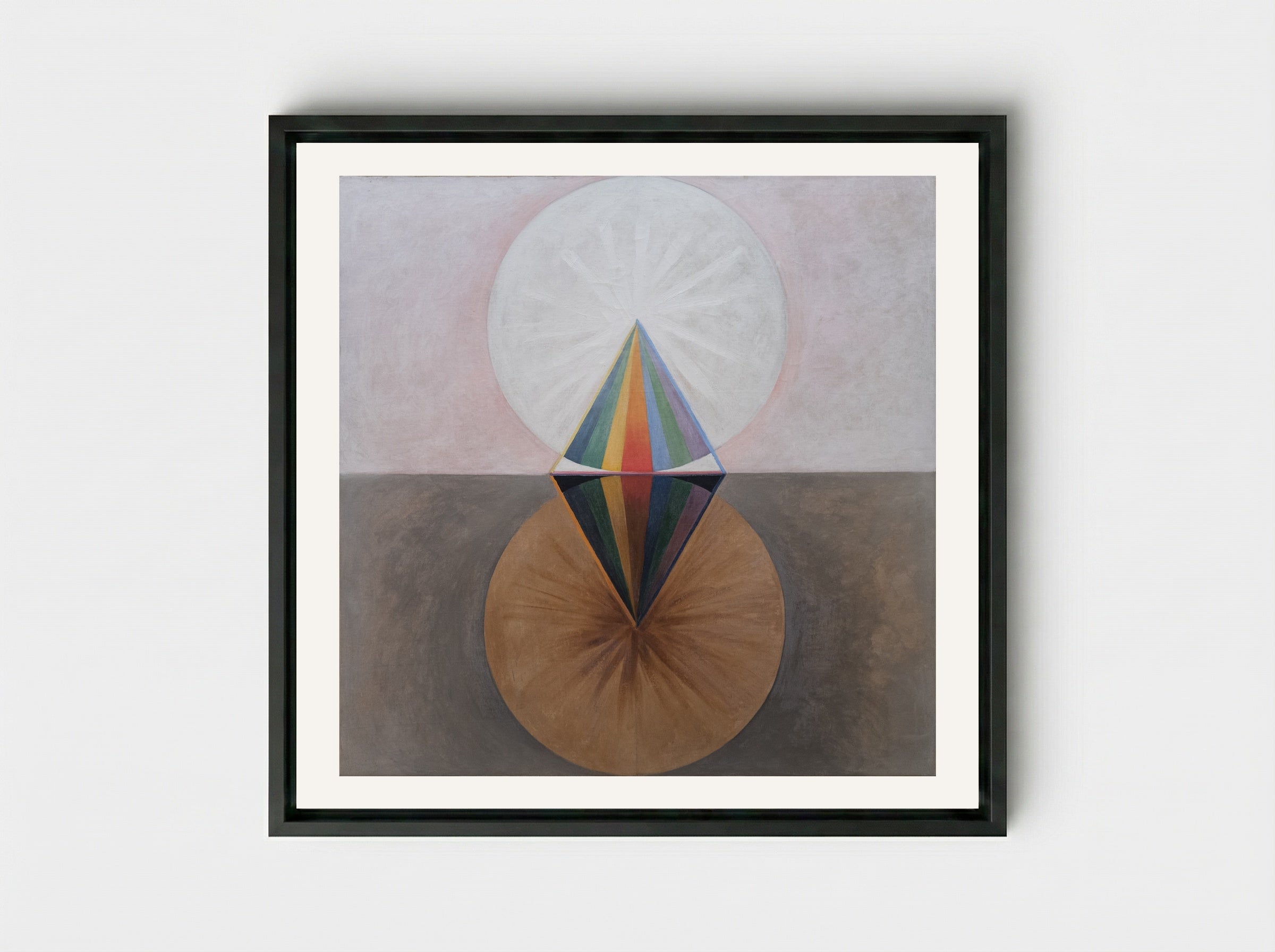 The Swan, No. 12 - Hilma af Klint - Framed Canvas Black