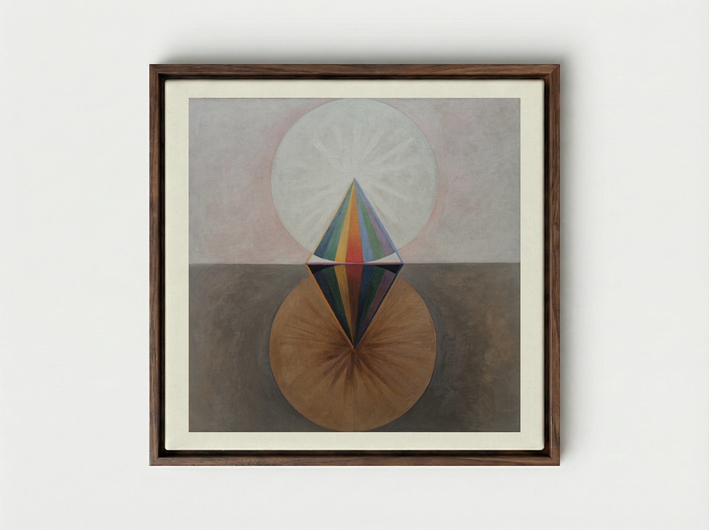 The Swan, No. 12 - Hilma af Klint - Framed Canvas Dark Wood