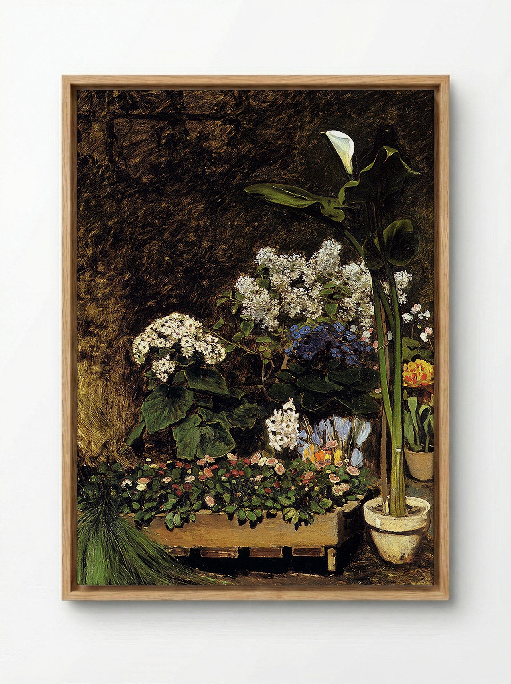 Spring Flowers - Édouard Manet - Framed Canvas Wood