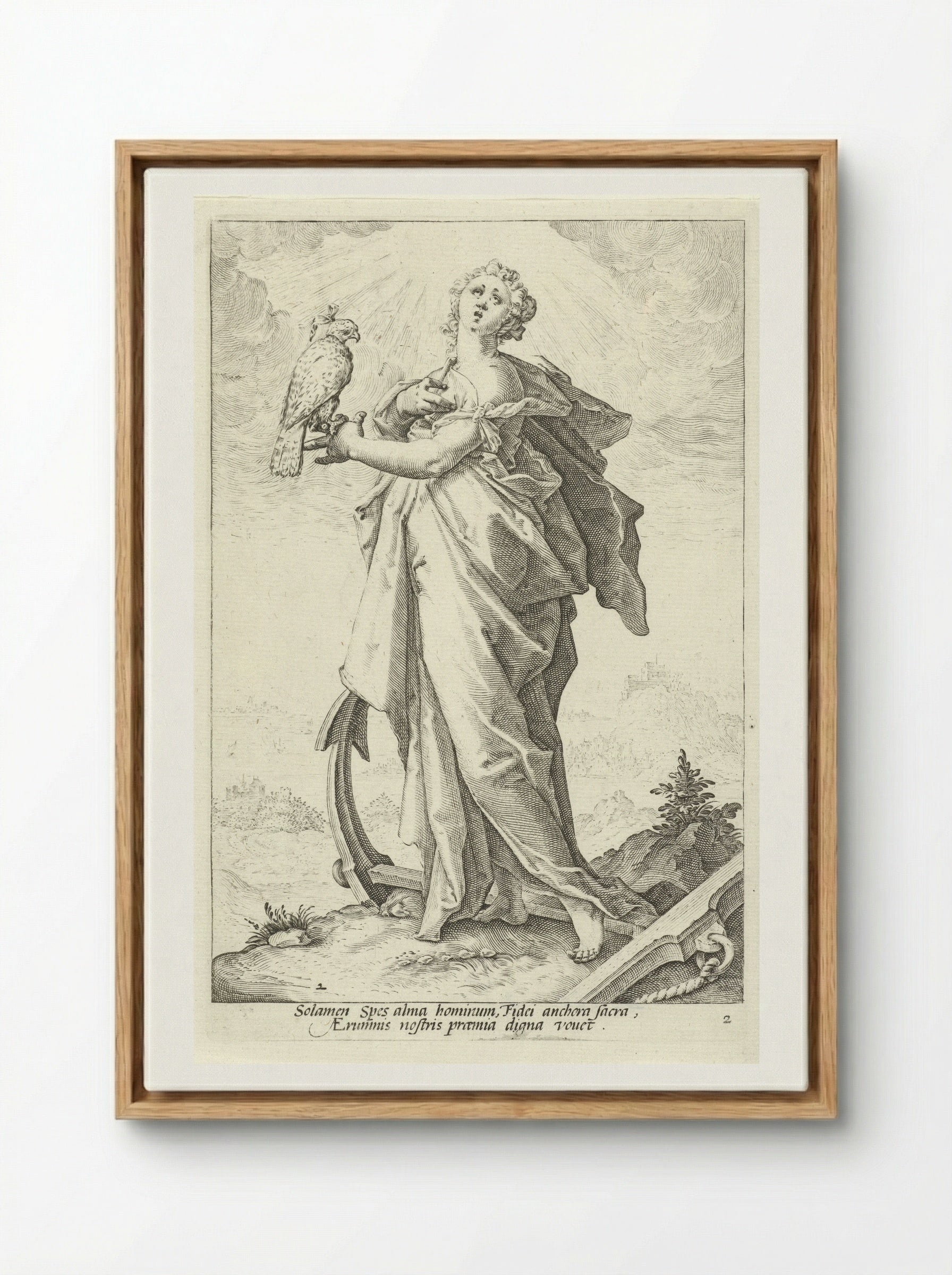 Hoop (Spes) - Claes Jansz. Visscher (II) - Framed Canvas Wood