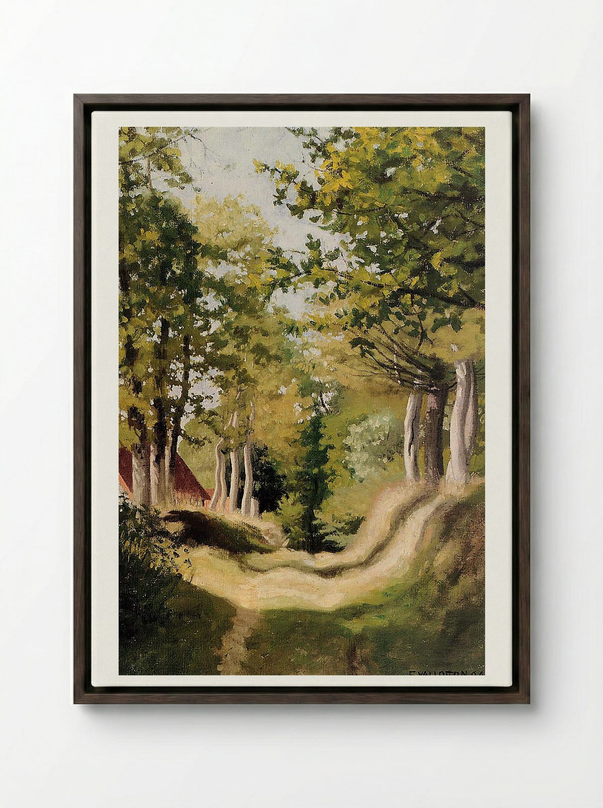 Undergrowth - Félix Vallotton - Framed Canvas Dark Wood