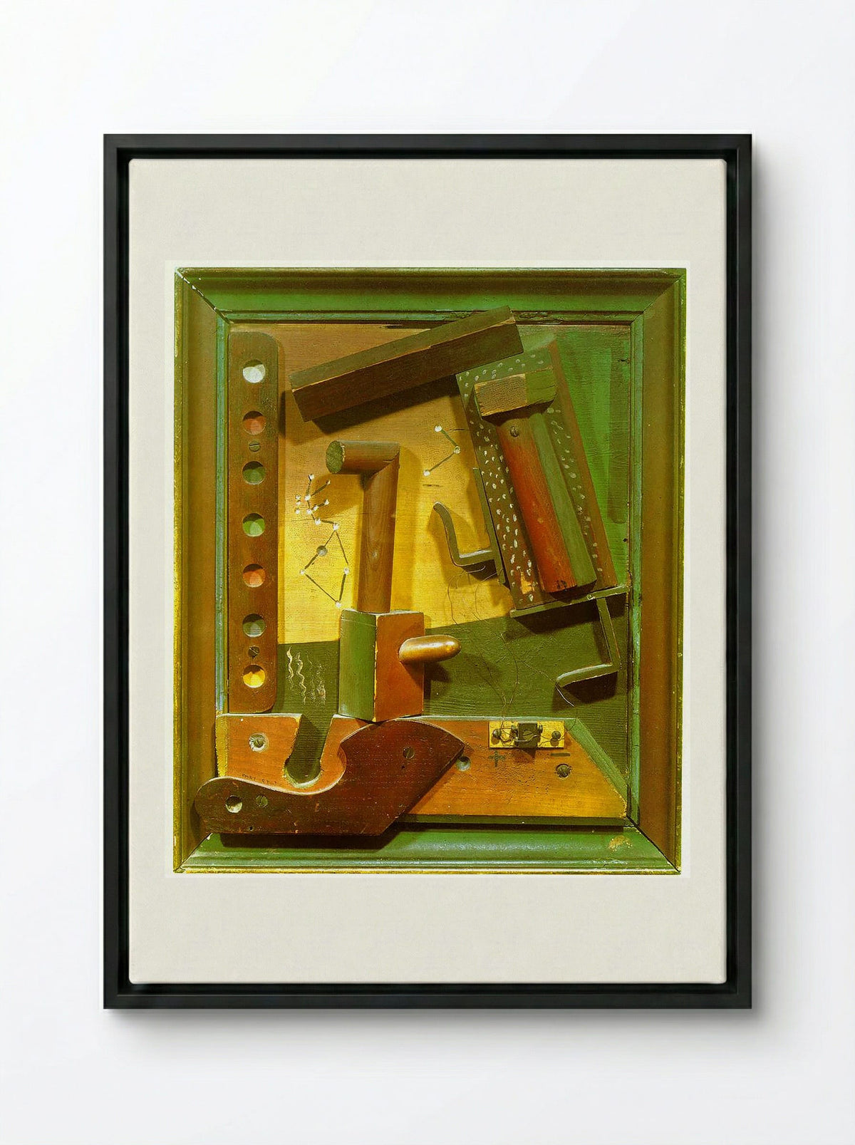 Fruit of a Long Experience - Kurt Schwitters - Framed Canvas Black