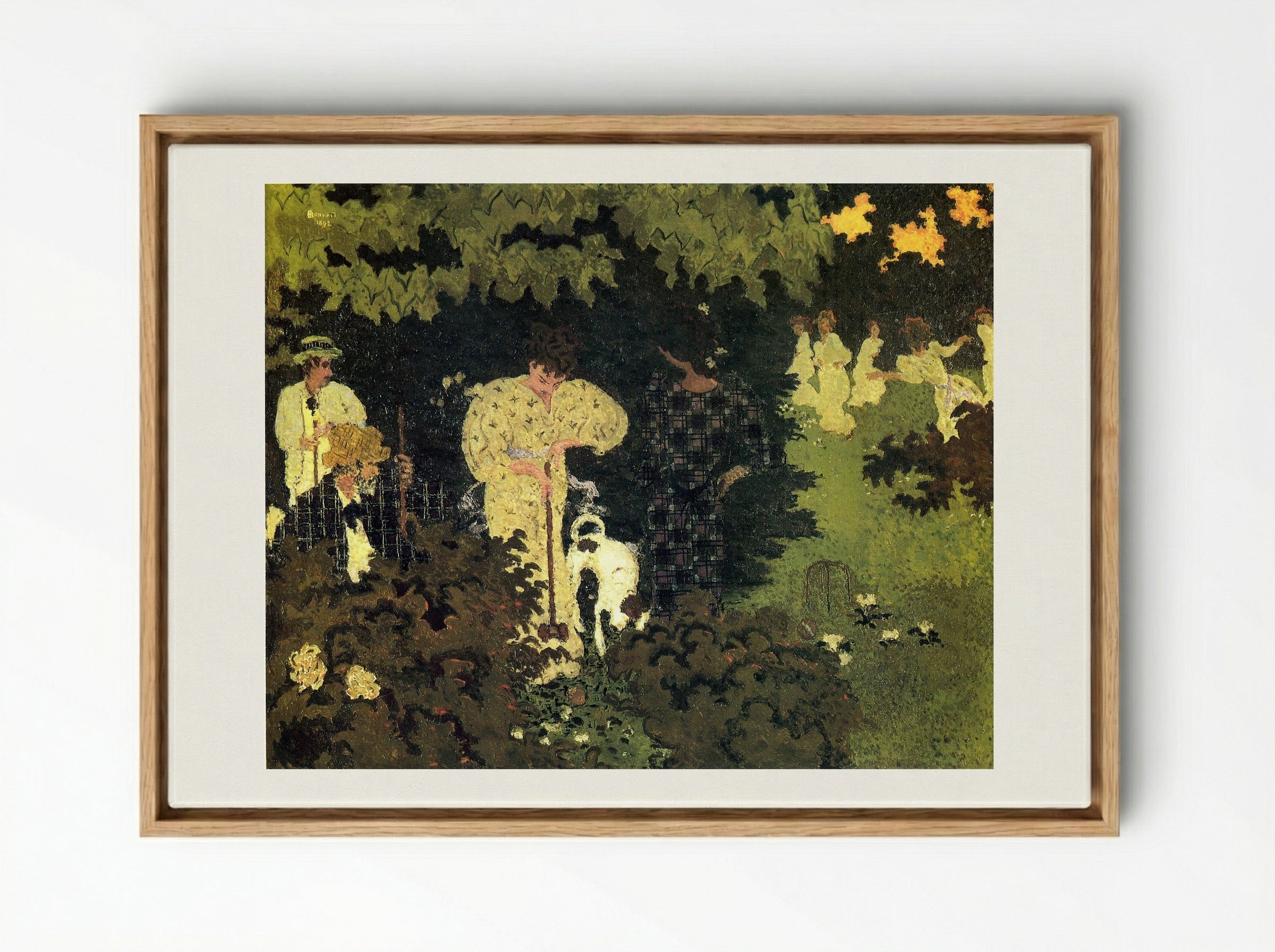 Dusk, or A Round of Croquet - Giovanni Boldini - Framed Canvas Wood
