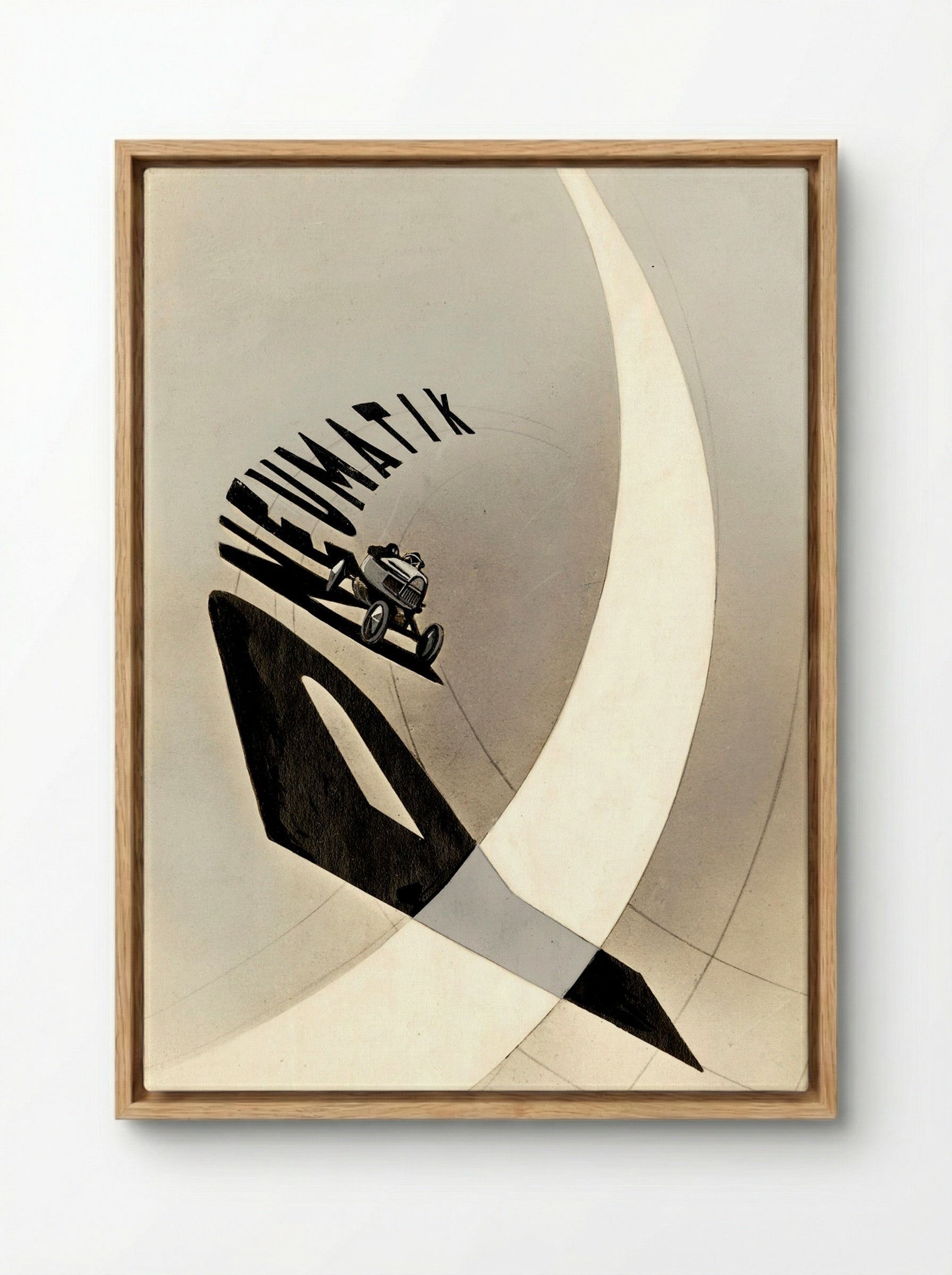 Pneumatik - László Moholy-Nagy - Framed Canvas Wood