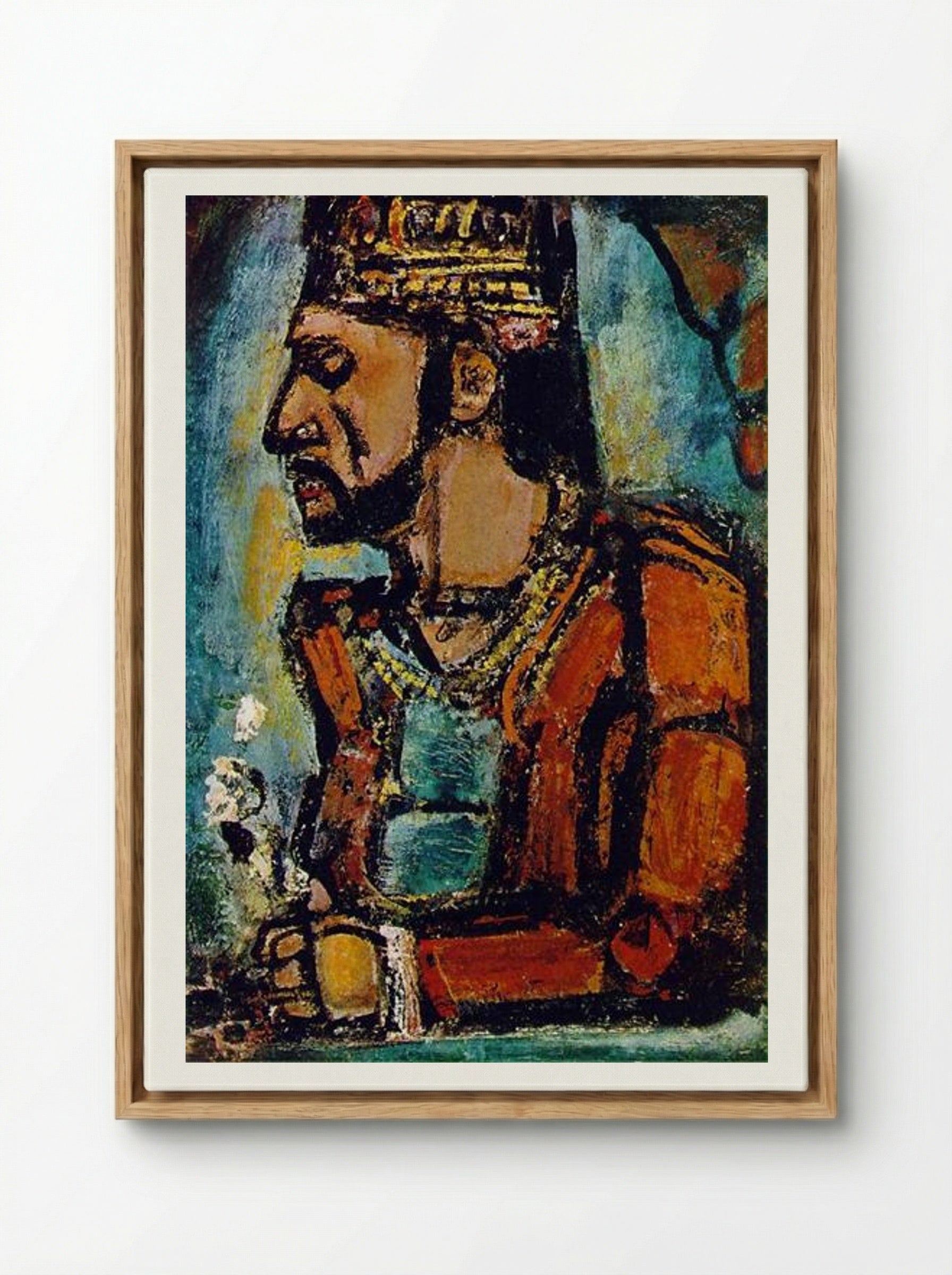 The Old King - Georges Rouault - Framed Canvas Wood