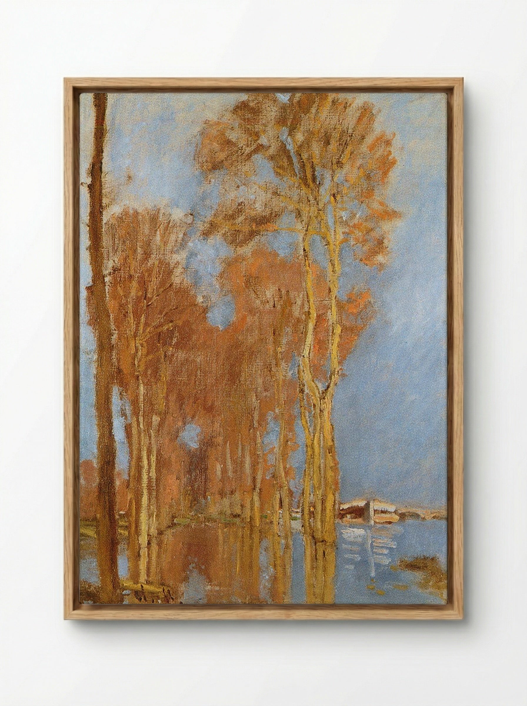 The Flood - Armand Guillaumin - Framed Canvas Wood