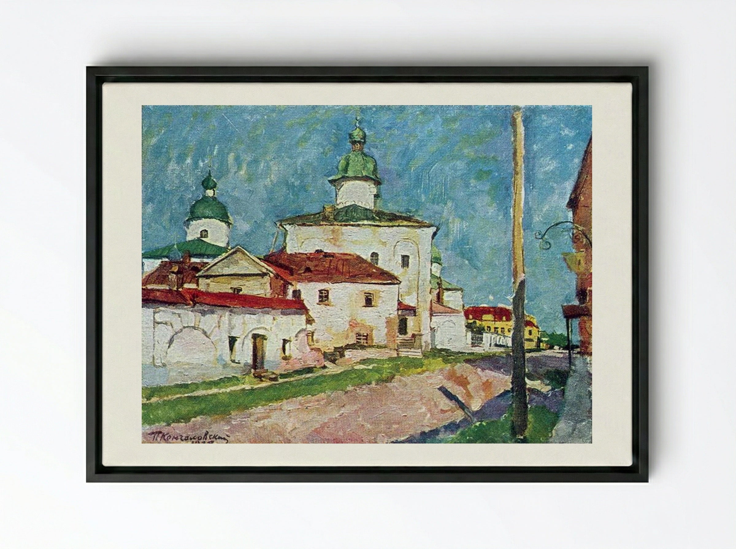 Temple of Myrrh Bearers - Pyotr Konchalovsky - Framed Canvas Black