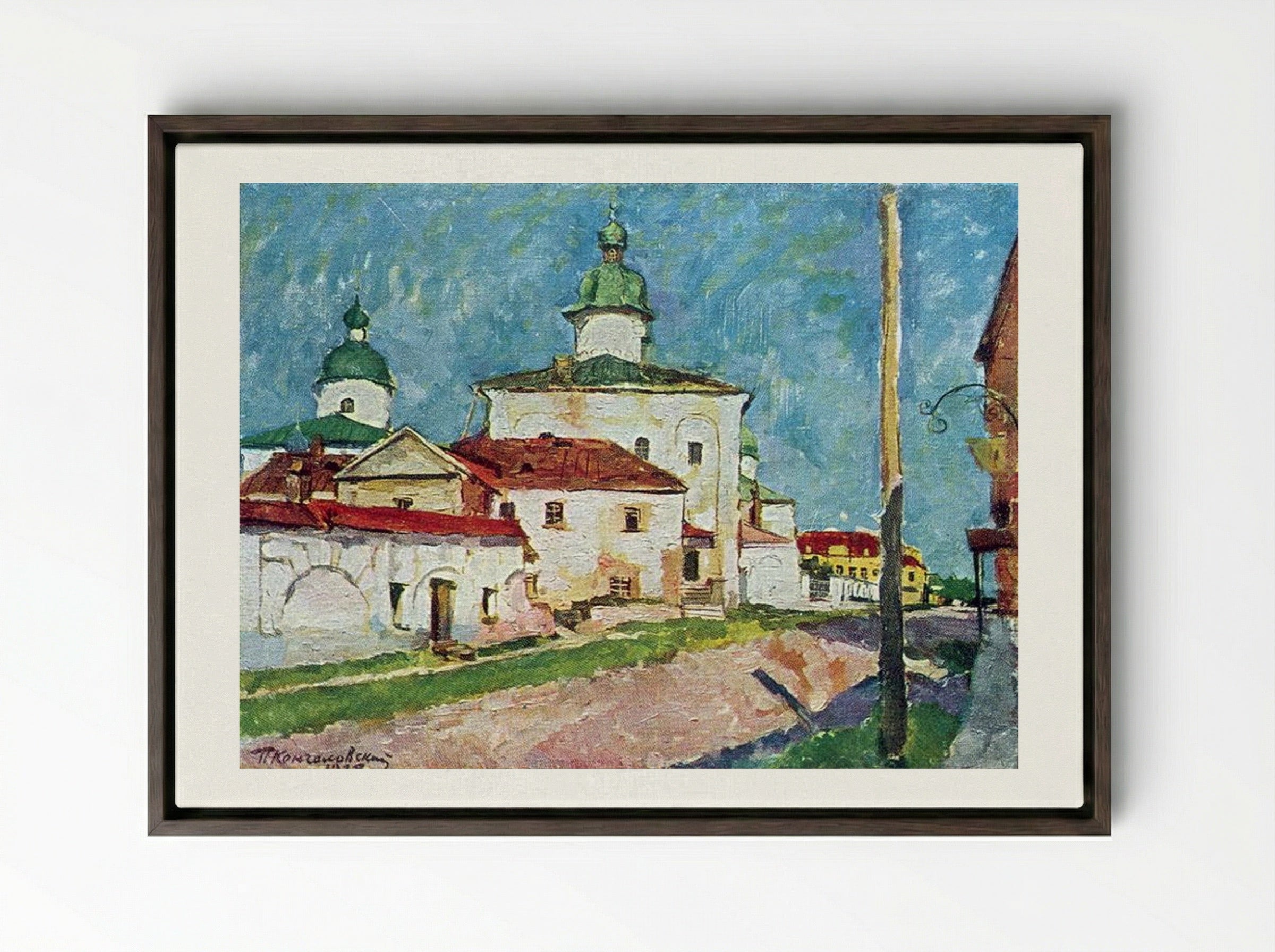 Temple of Myrrh Bearers - Pyotr Konchalovsky - Framed Canvas Dark Wood