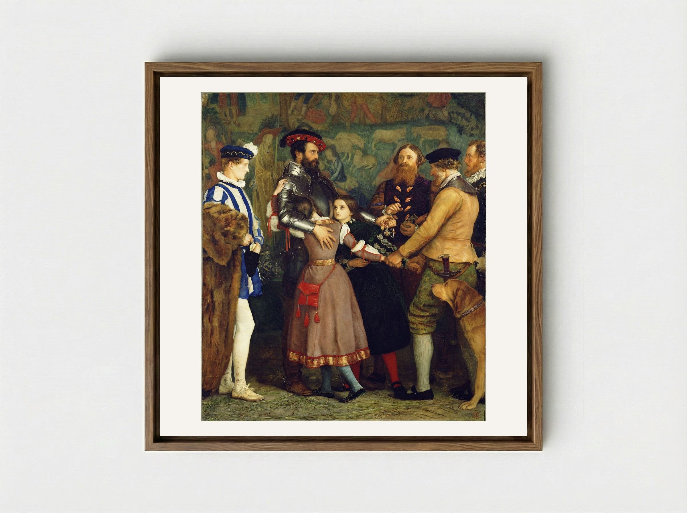 The Ransom - John Everett Millais - Framed Canvas Wood