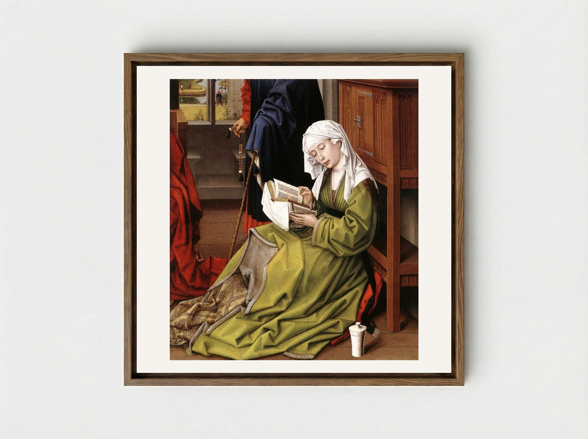 The Magdalene Reading - Rogier van der Weyden - Framed Canvas Wood