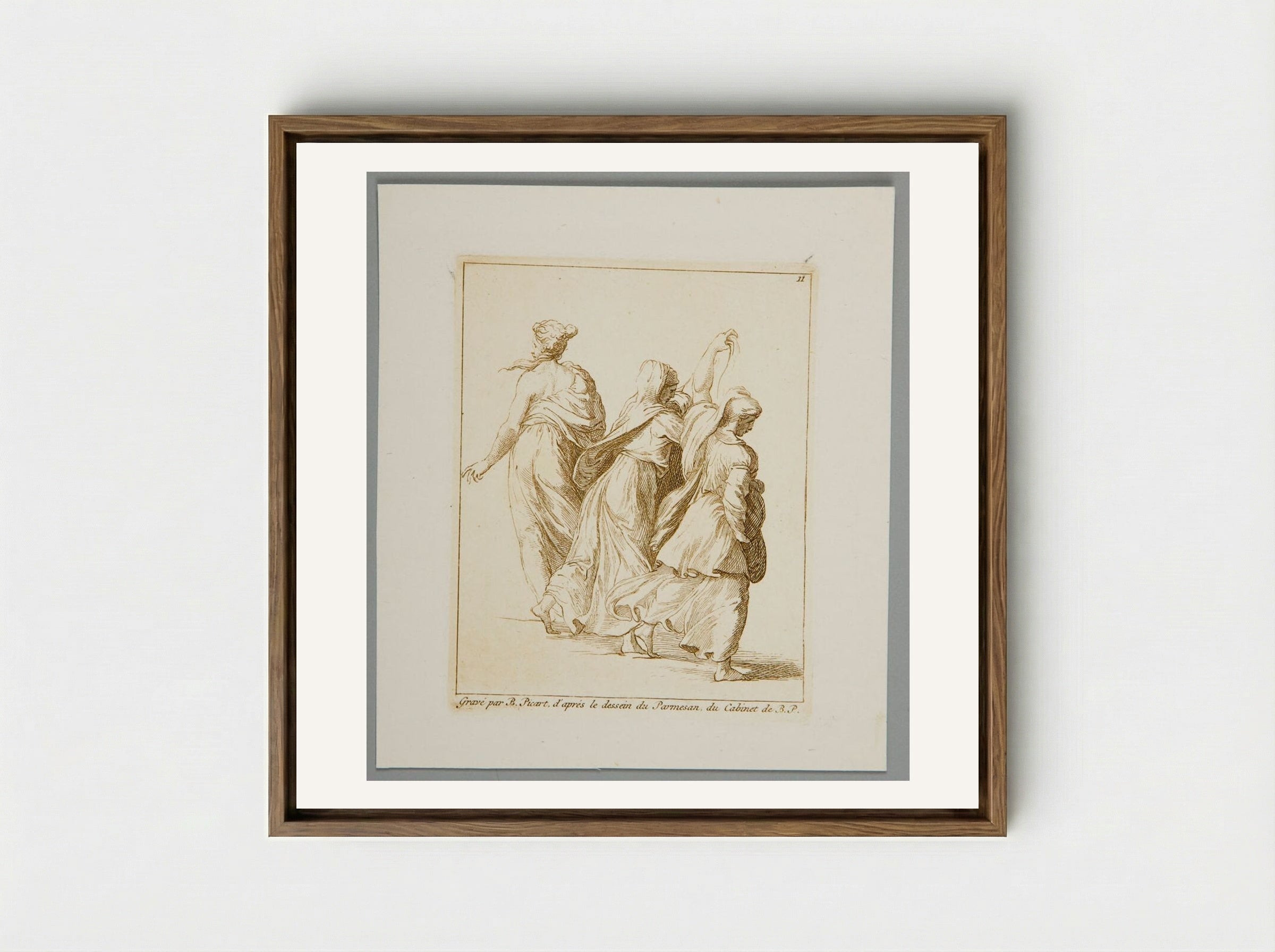 Three Holy Women - Bernard Picart - Framed Canvas Wood