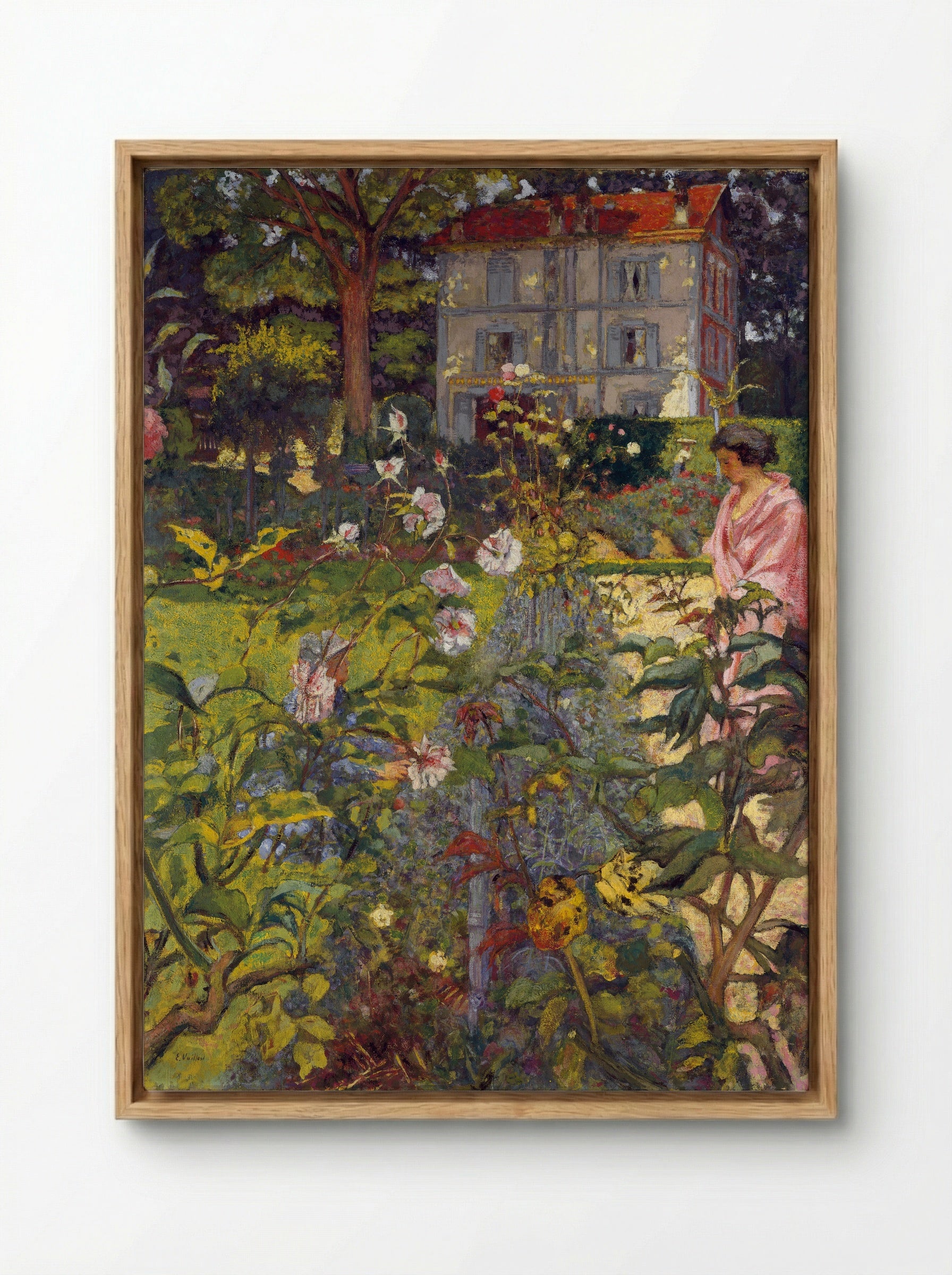 Garden at Vaucresson - Édouard Vuillard - Framed Canvas Wood