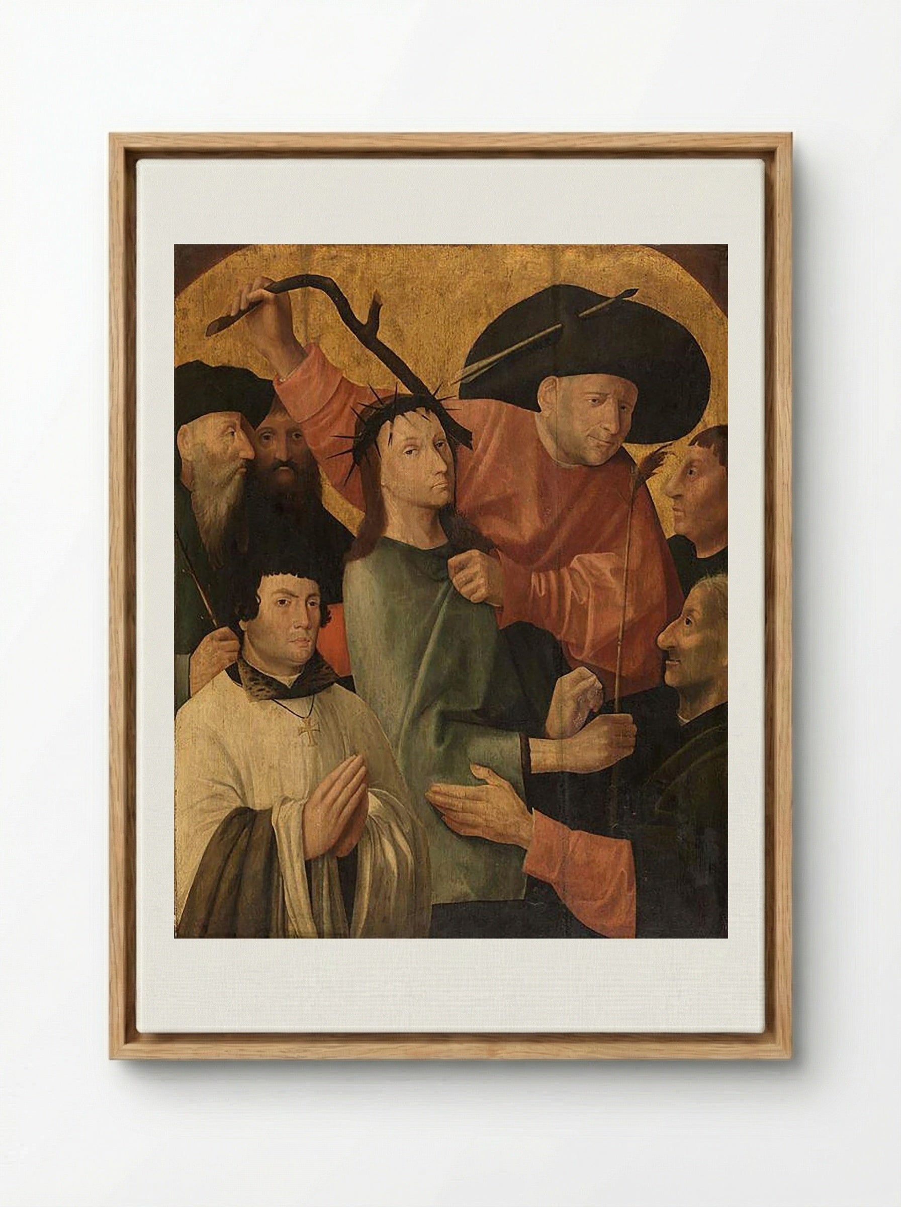 Christ Mocked - Fra Angelico - Framed Canvas Wood