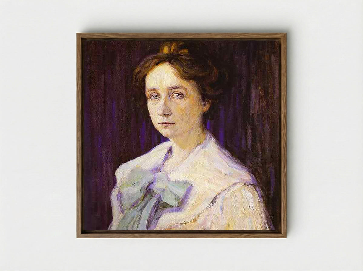 Portrait of Marianne Werefkin - Gabriele Münter - Framed Canvas Wood