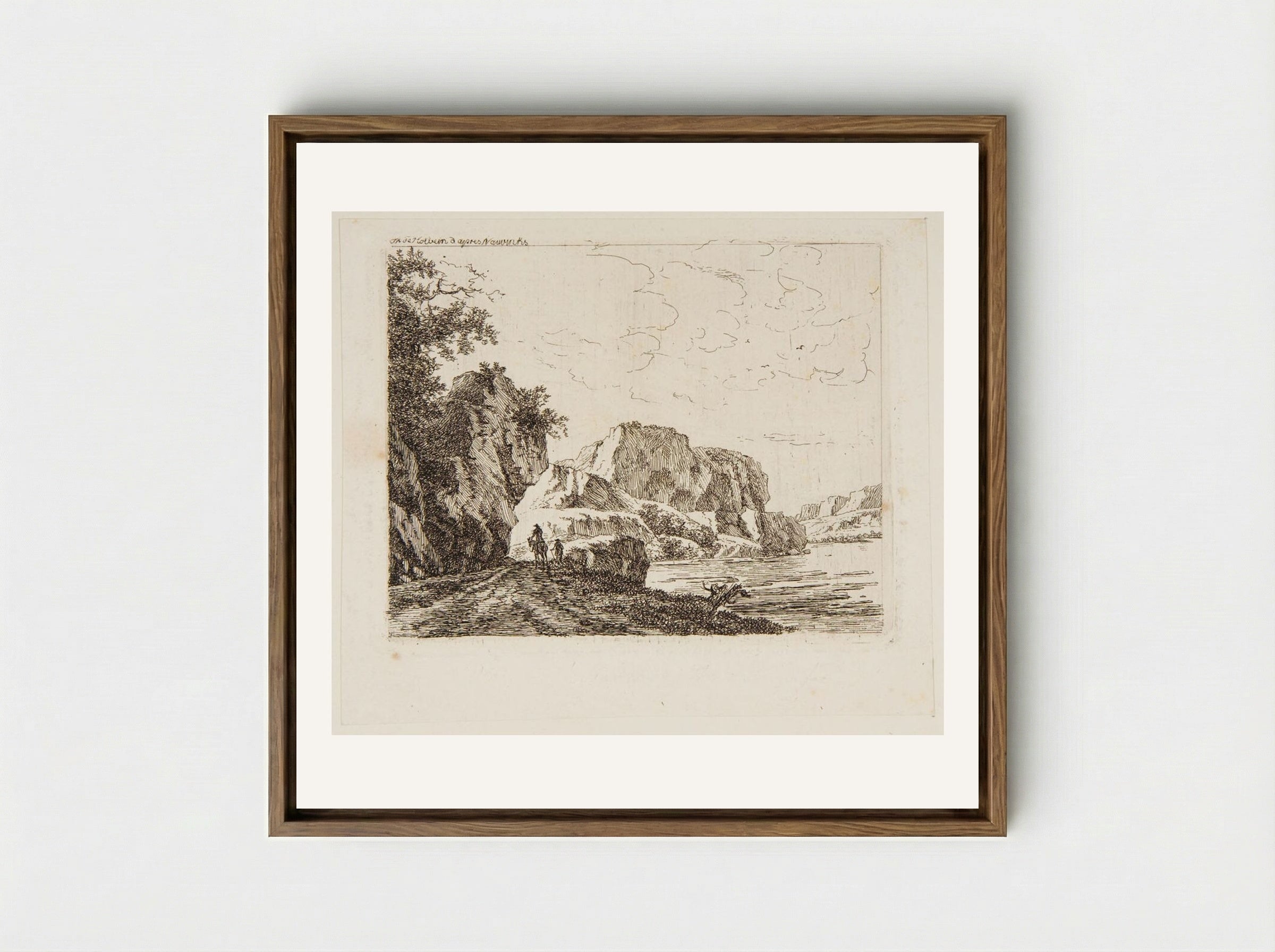 Road Along the Shore - Thérèse Holbein - Framed Canvas Wood