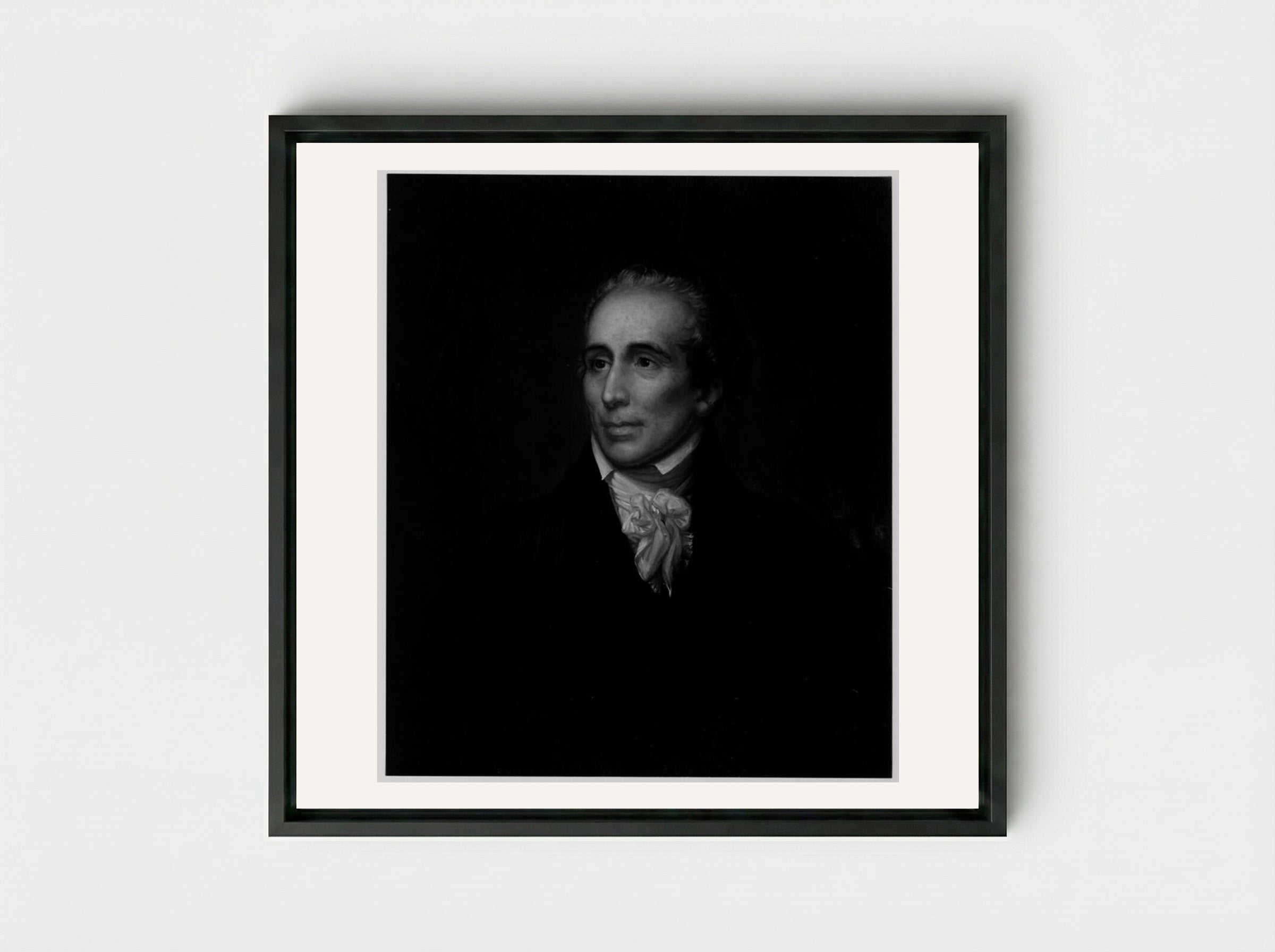 John Warren - Rembrandt Peale - Framed Canvas Black