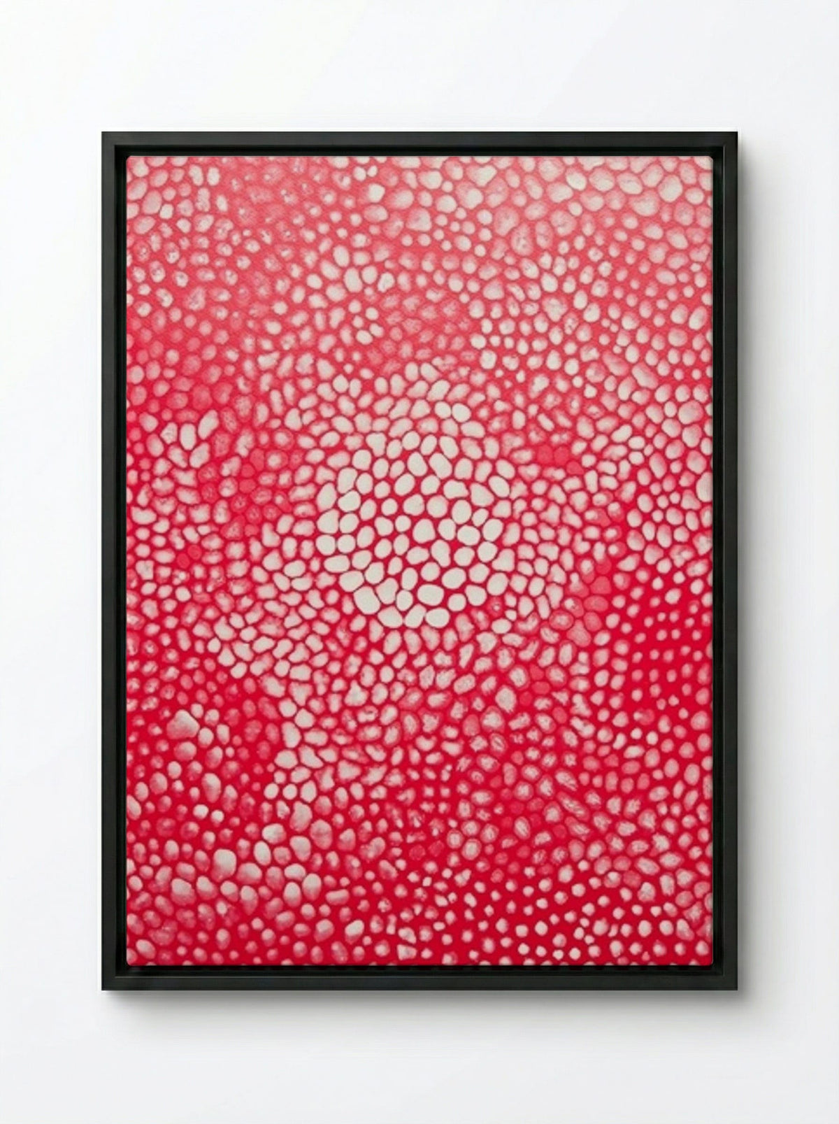 Sunlight - Yayoi Kusama - Framed Canvas Black