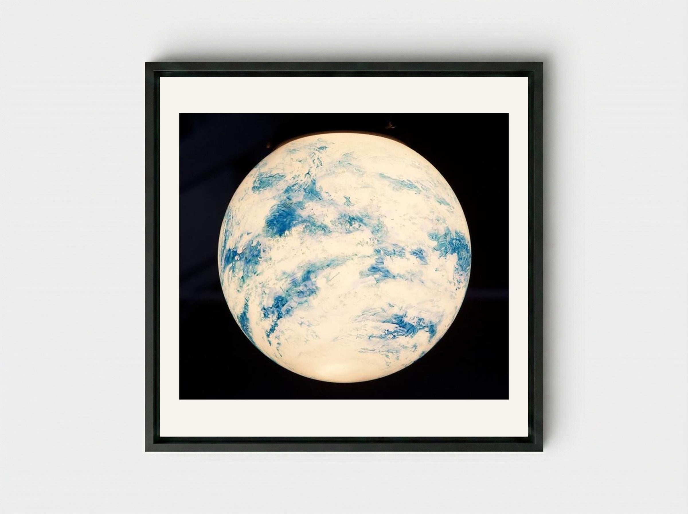 Untitled (Globe) - Paul Thek - Framed Canvas Black