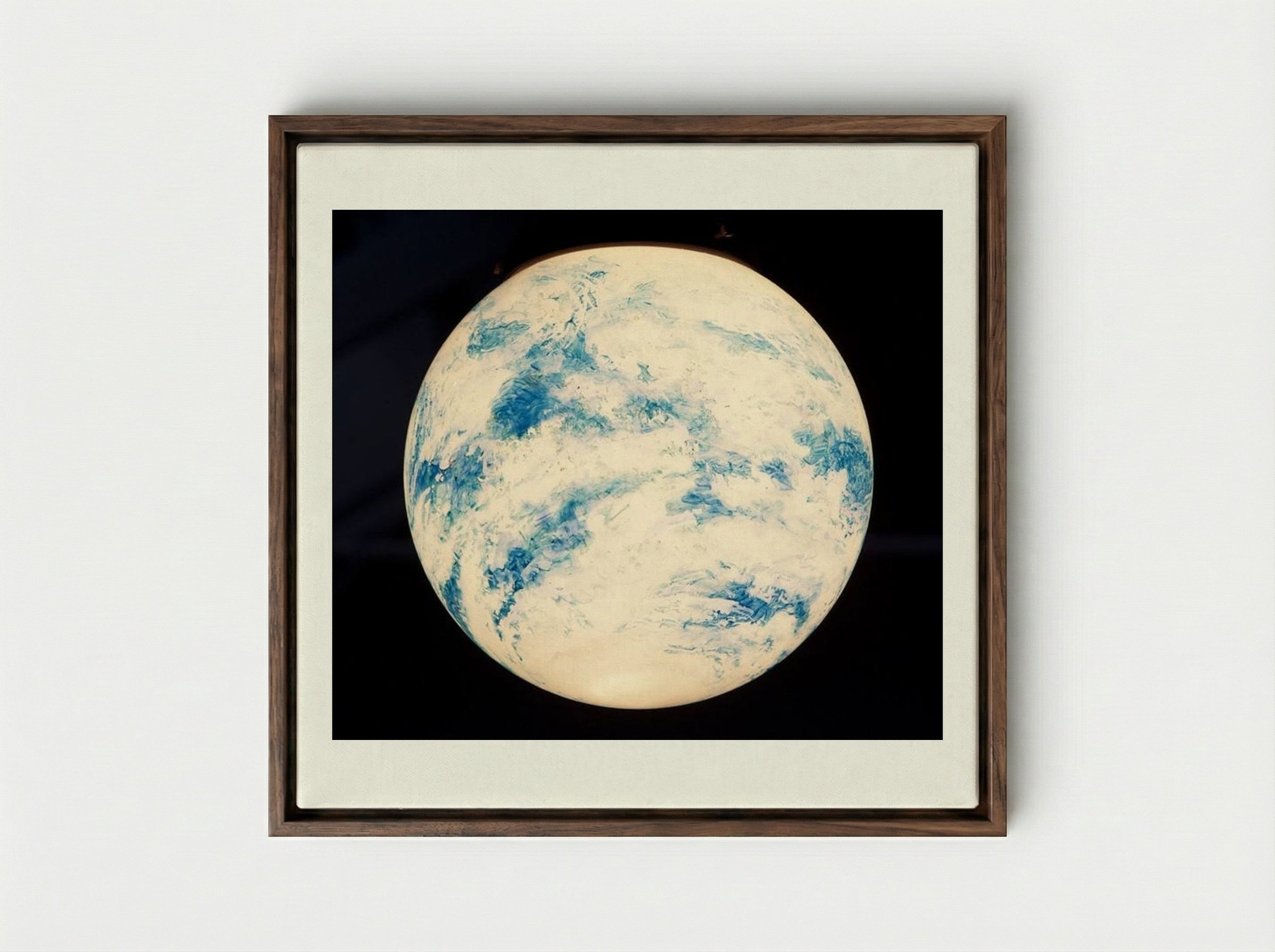 Untitled (Globe) - Paul Thek - Framed Canvas Dark Wood
