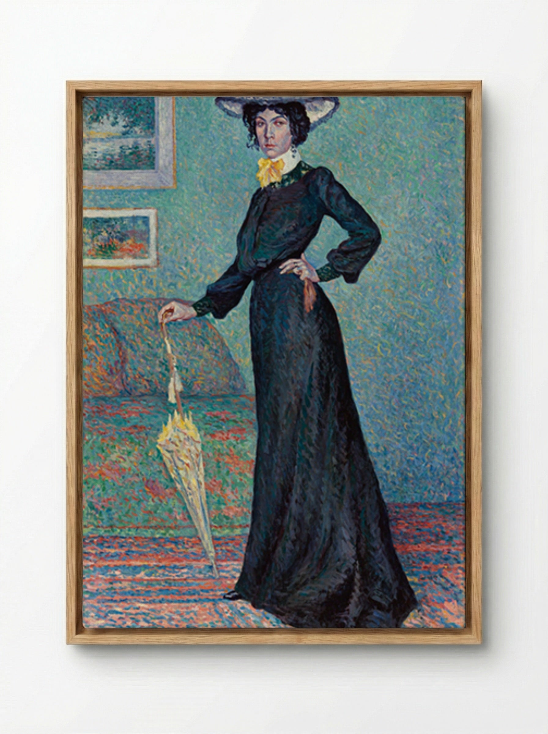Lucie Cousturier - Maximilien Luce - Framed Canvas Wood