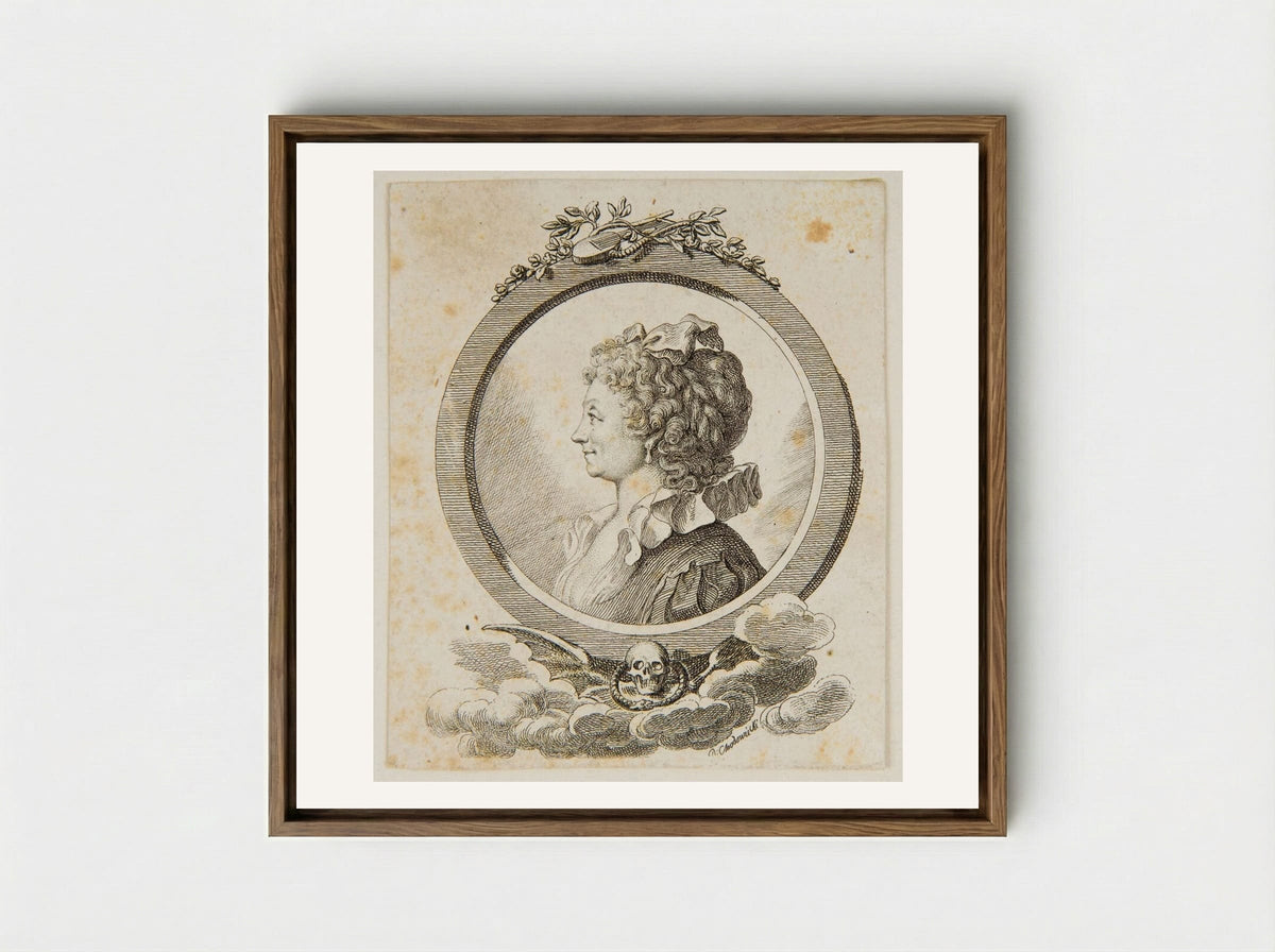 Sophie Becker Schwarz - Daniel Nikolaus Chodowiecki - Framed Canvas Wood