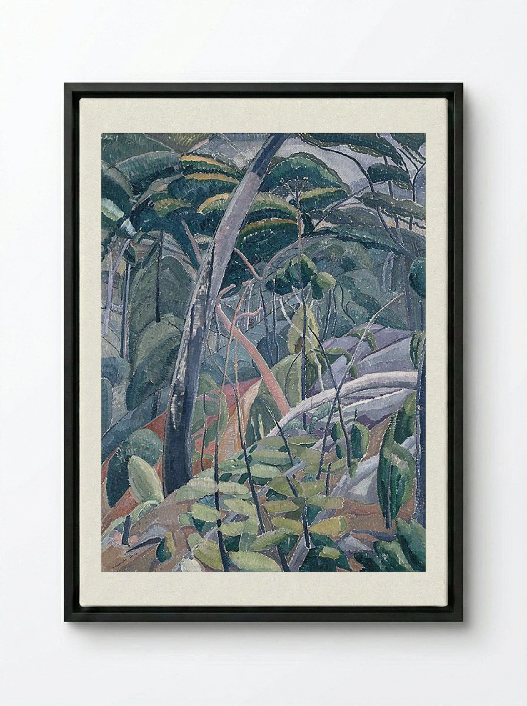 The Gully - Grace Cossington Smith - Framed Canvas Black