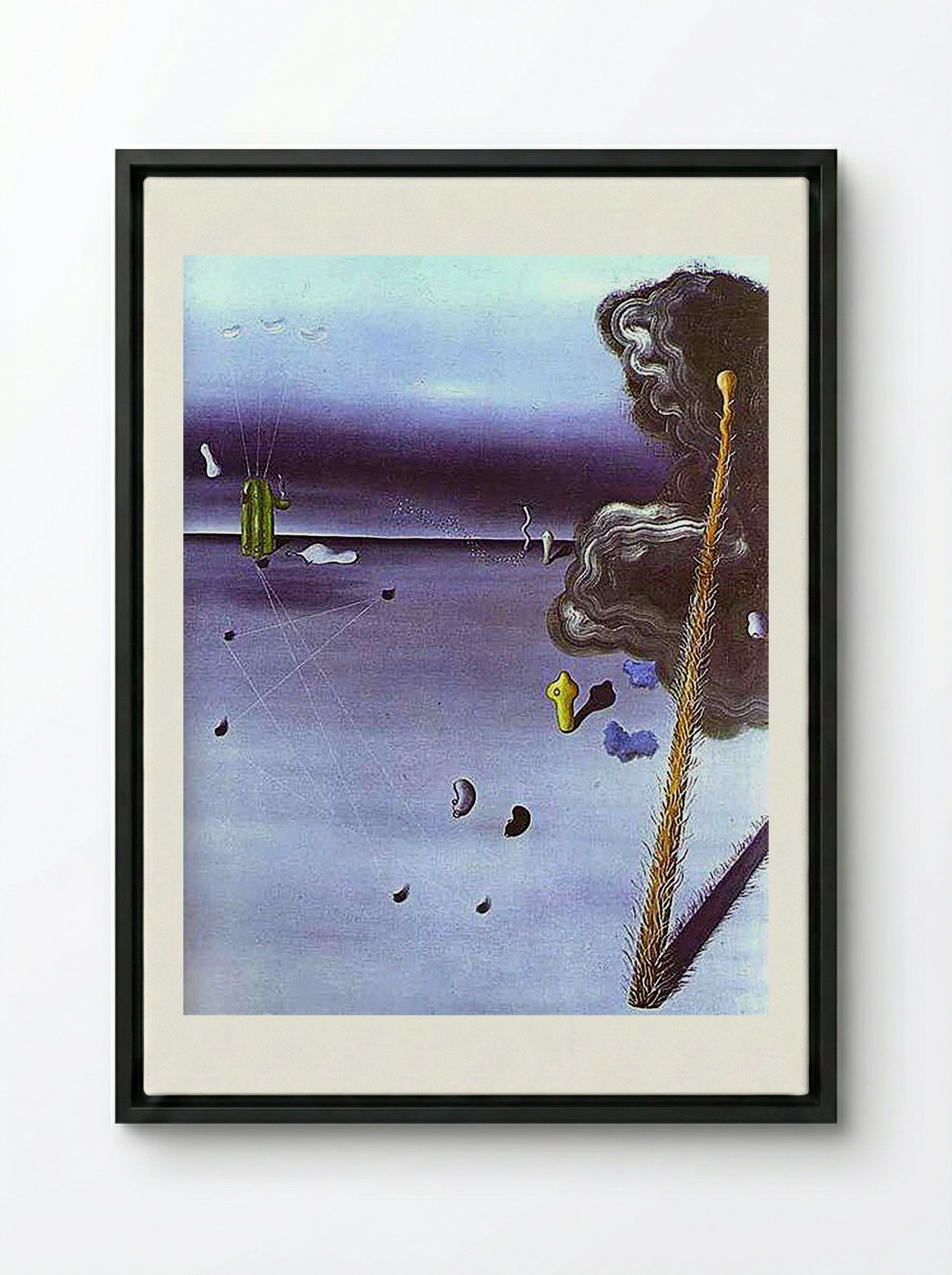 Mama, Papa is Wounded! - Salvador Dalí - Framed Canvas Black