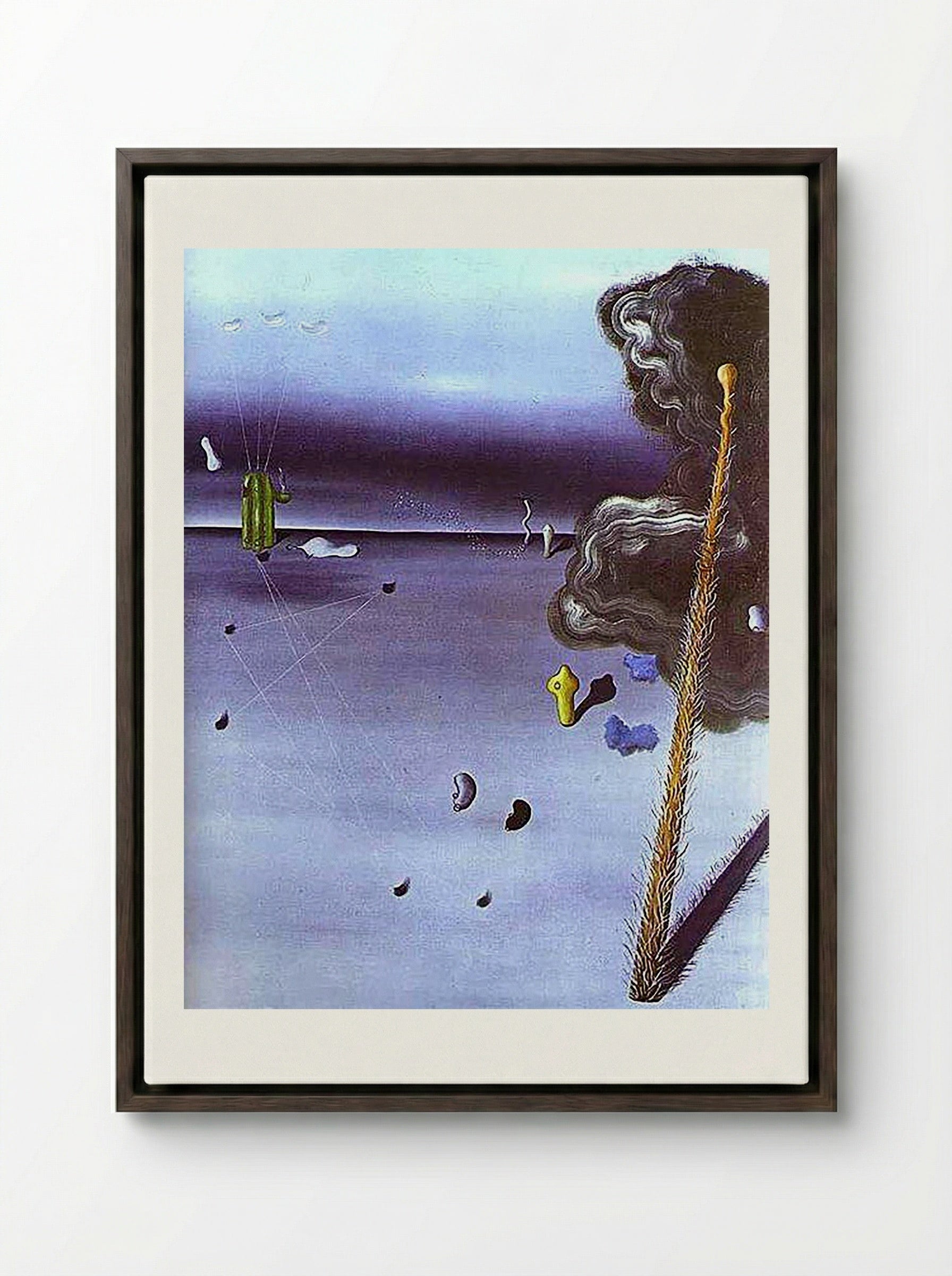 Mama, Papa is Wounded! - Salvador Dalí - Framed Canvas Dark Wood