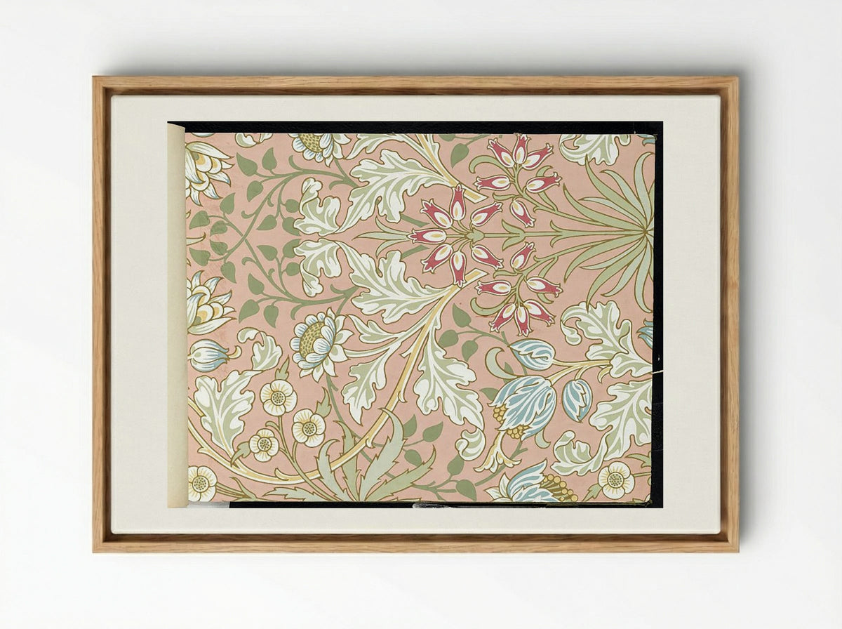 Hyacinth, Pattern No. 480 - Fine Art Print - Framed Canvas Wood