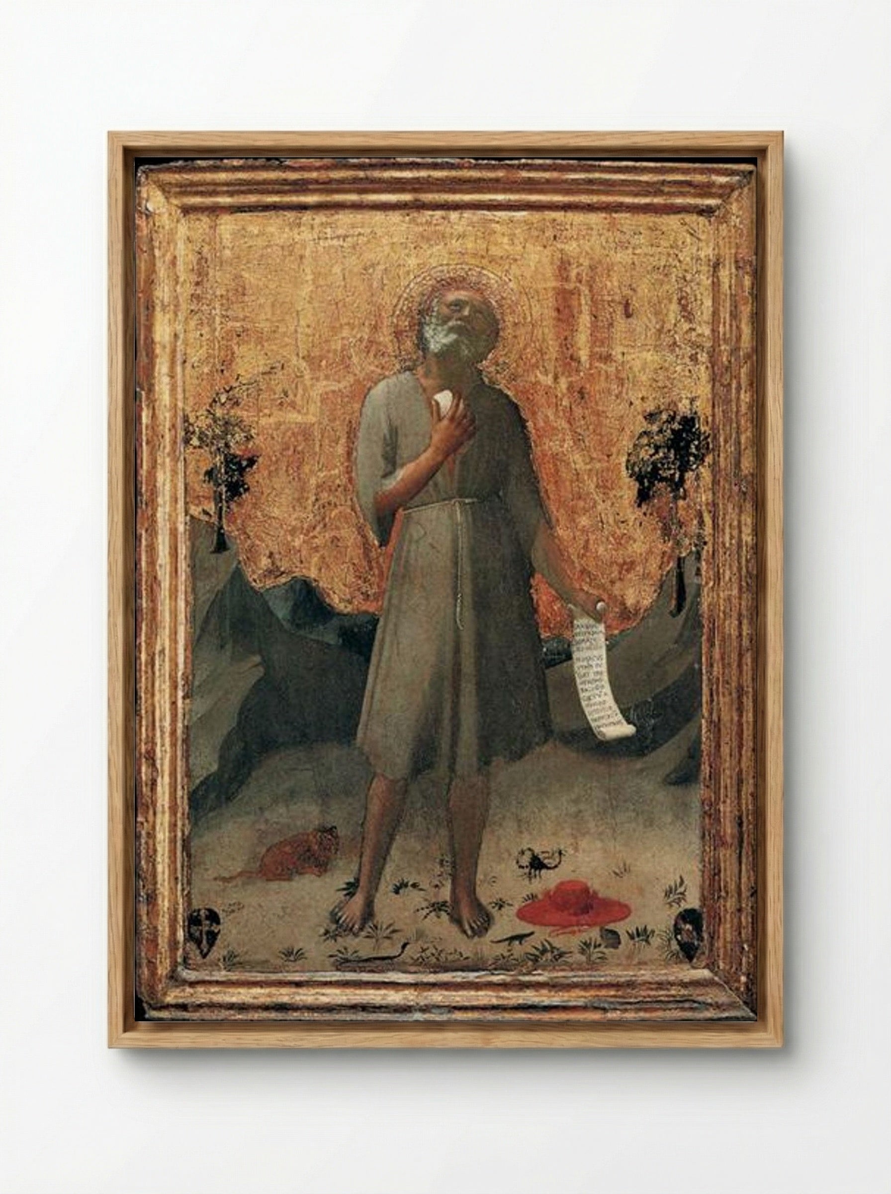 Penitent St. Jerome - Fra Angelico - Framed Canvas Wood